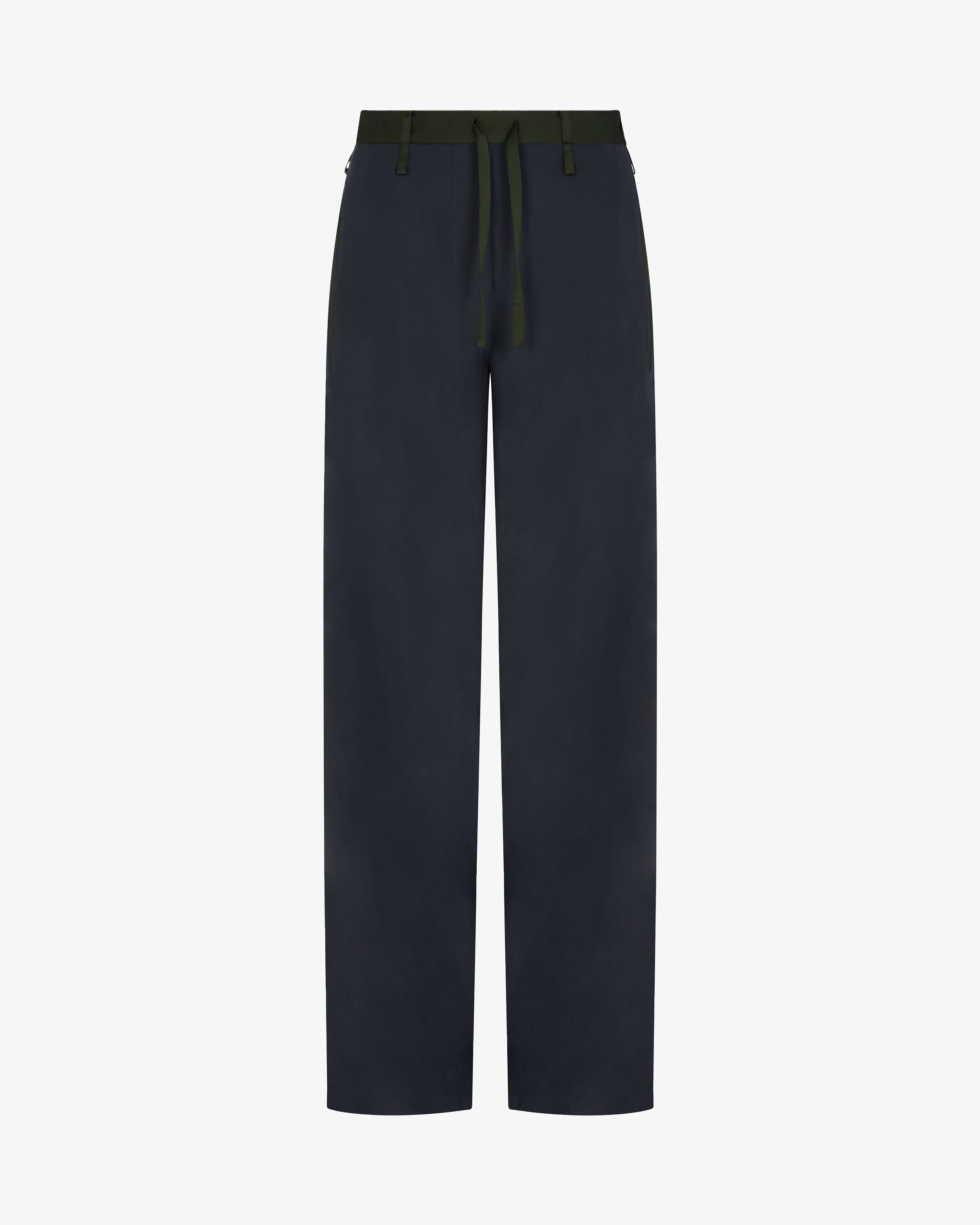 Matte Satin Utility Trouser - Navy Dusk