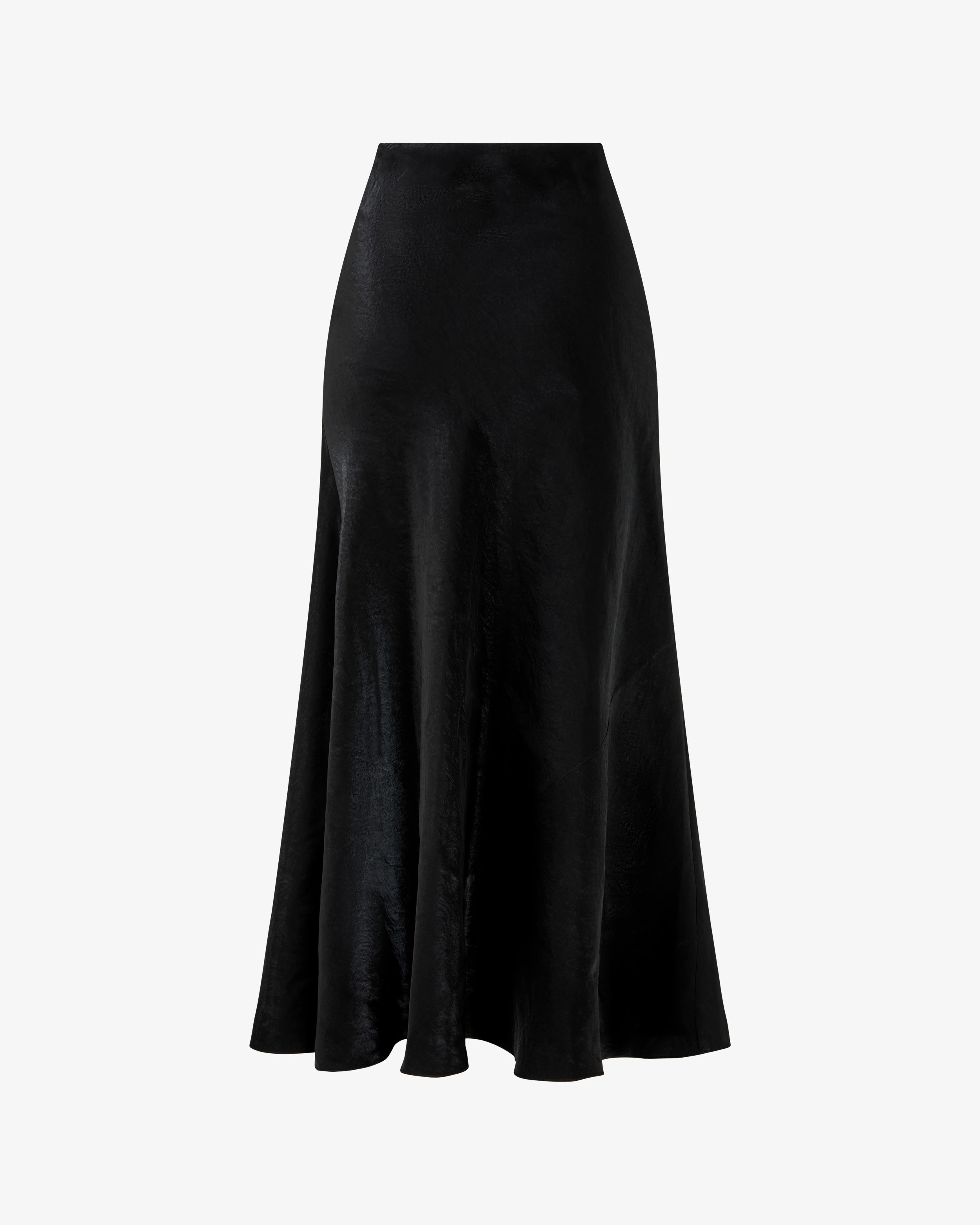 Bias Maxi Skirt - Black