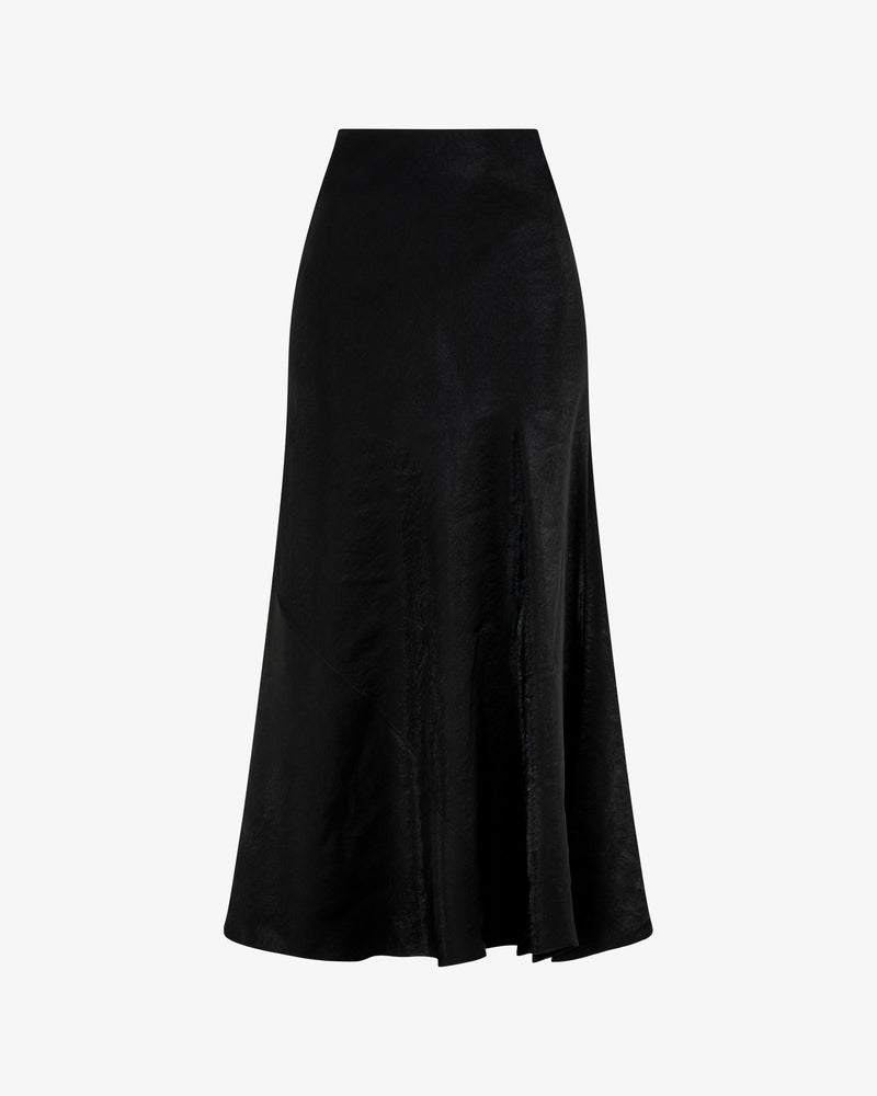 Bias Maxi Skirt - Black picture #2