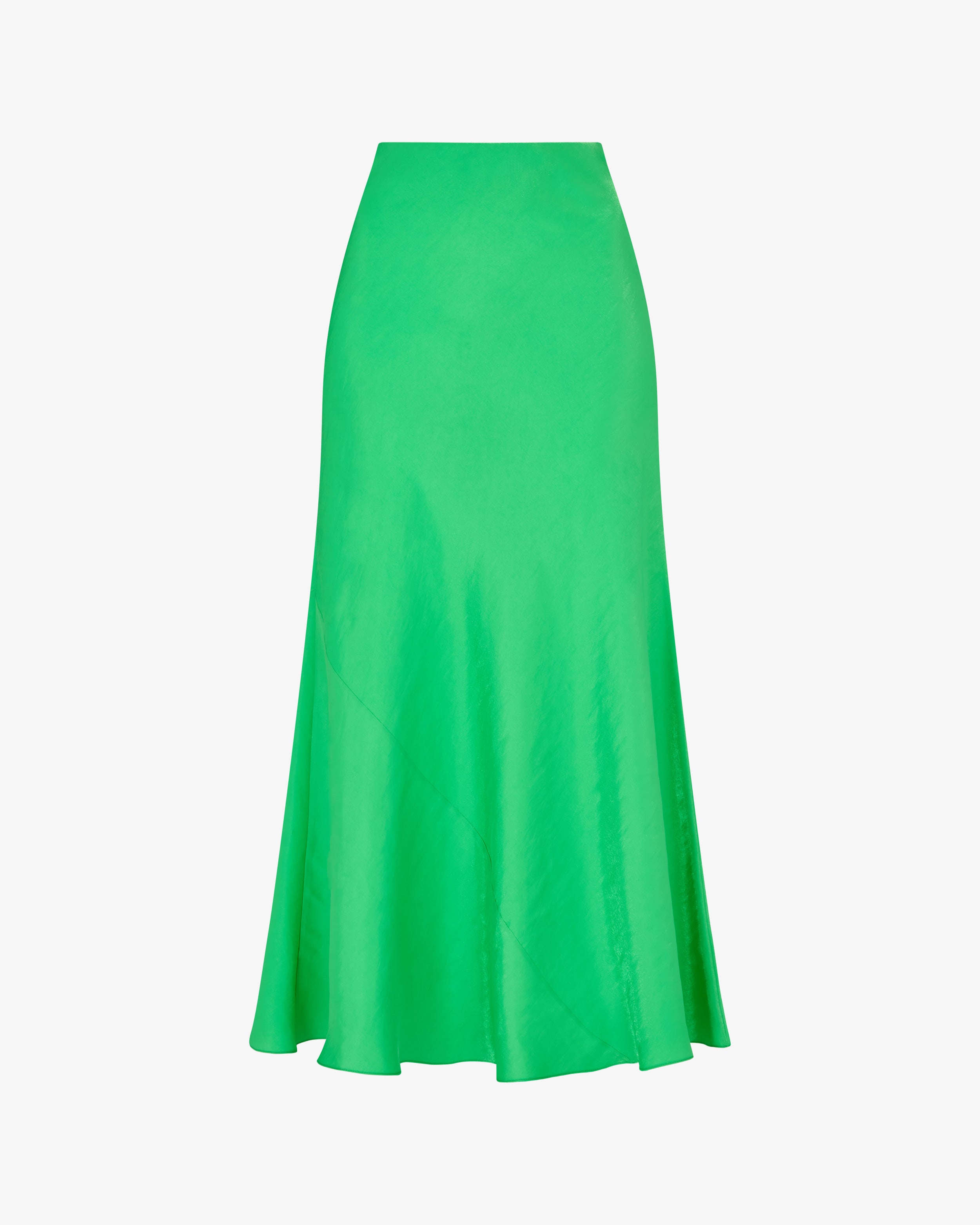 Bias Maxi Skirt - Bright Green