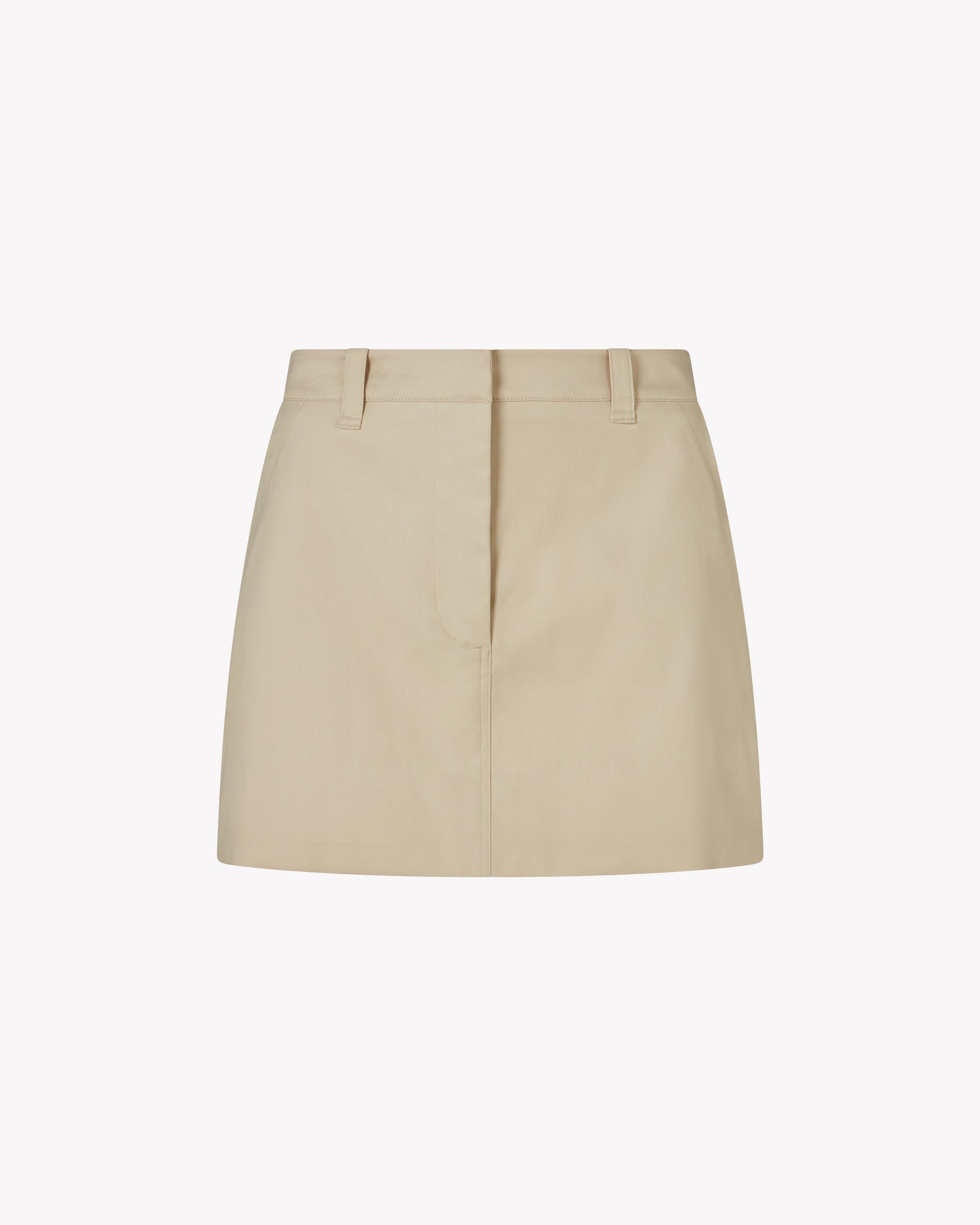 Military Mini Skirt - Ecru