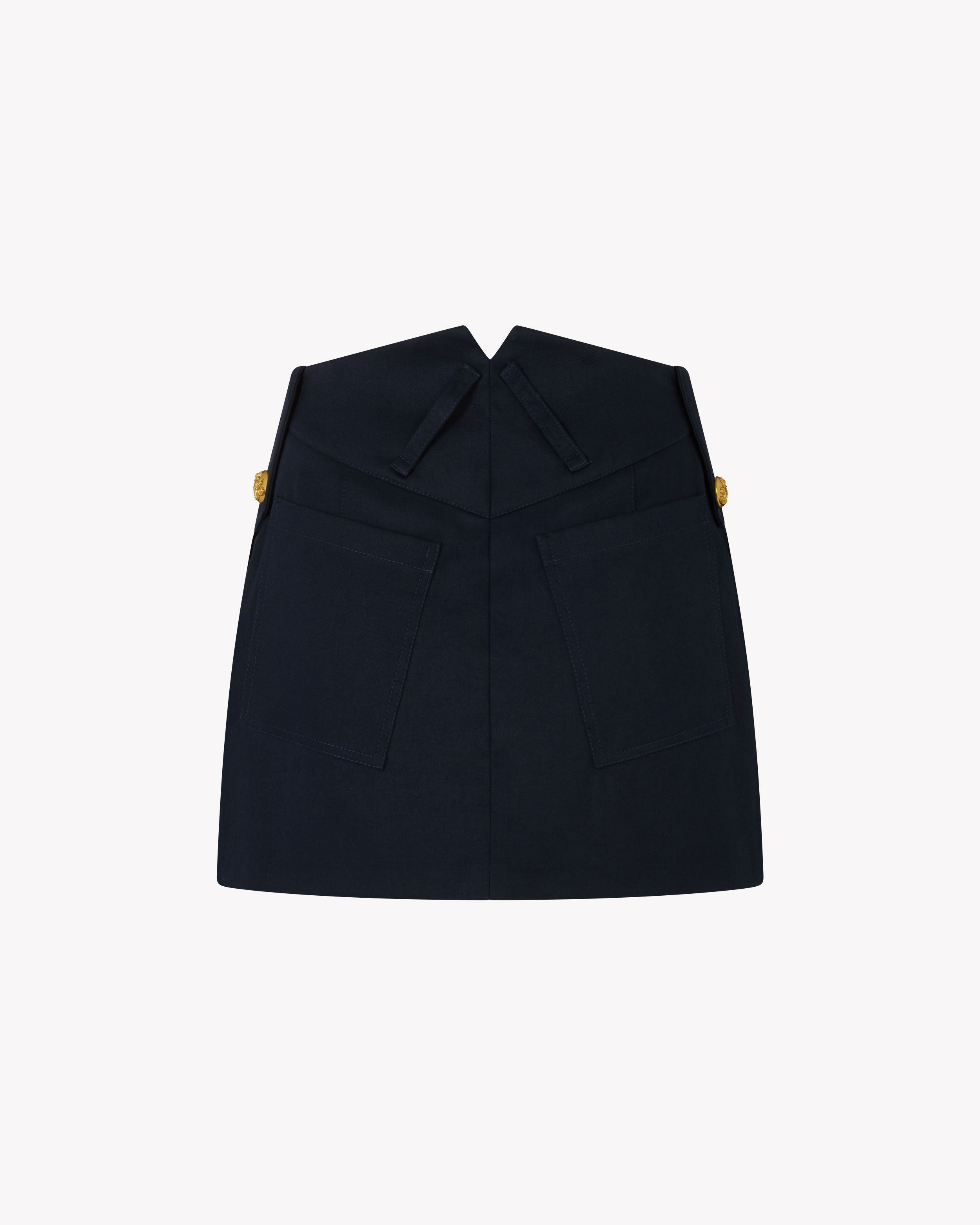 Military Mini Skirt - Midnight Navy