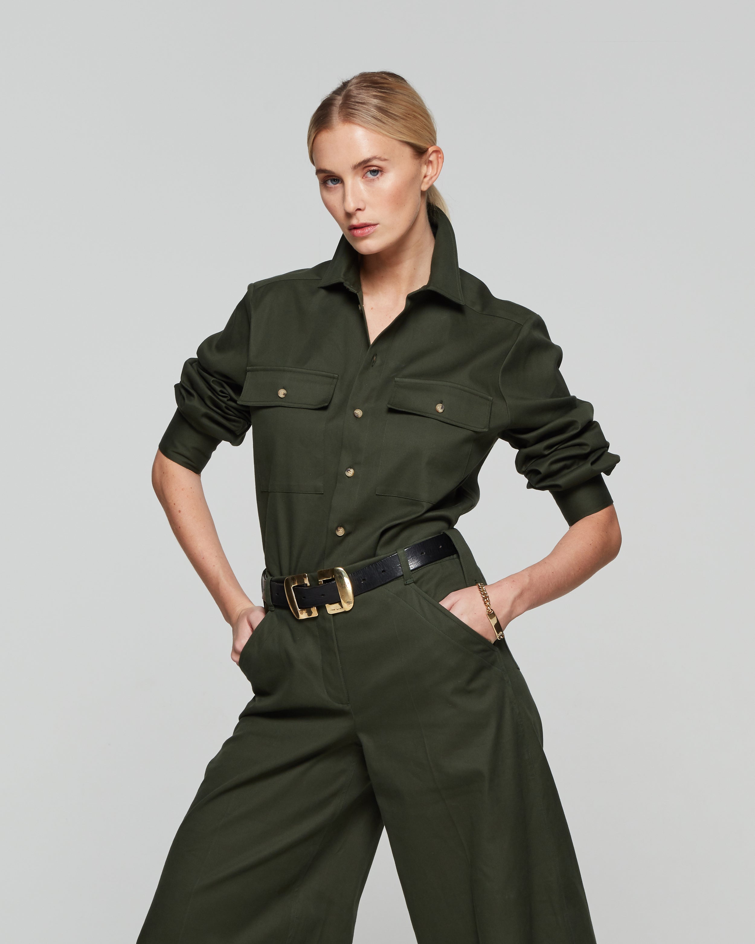 Military Shirt - Dark Khaki