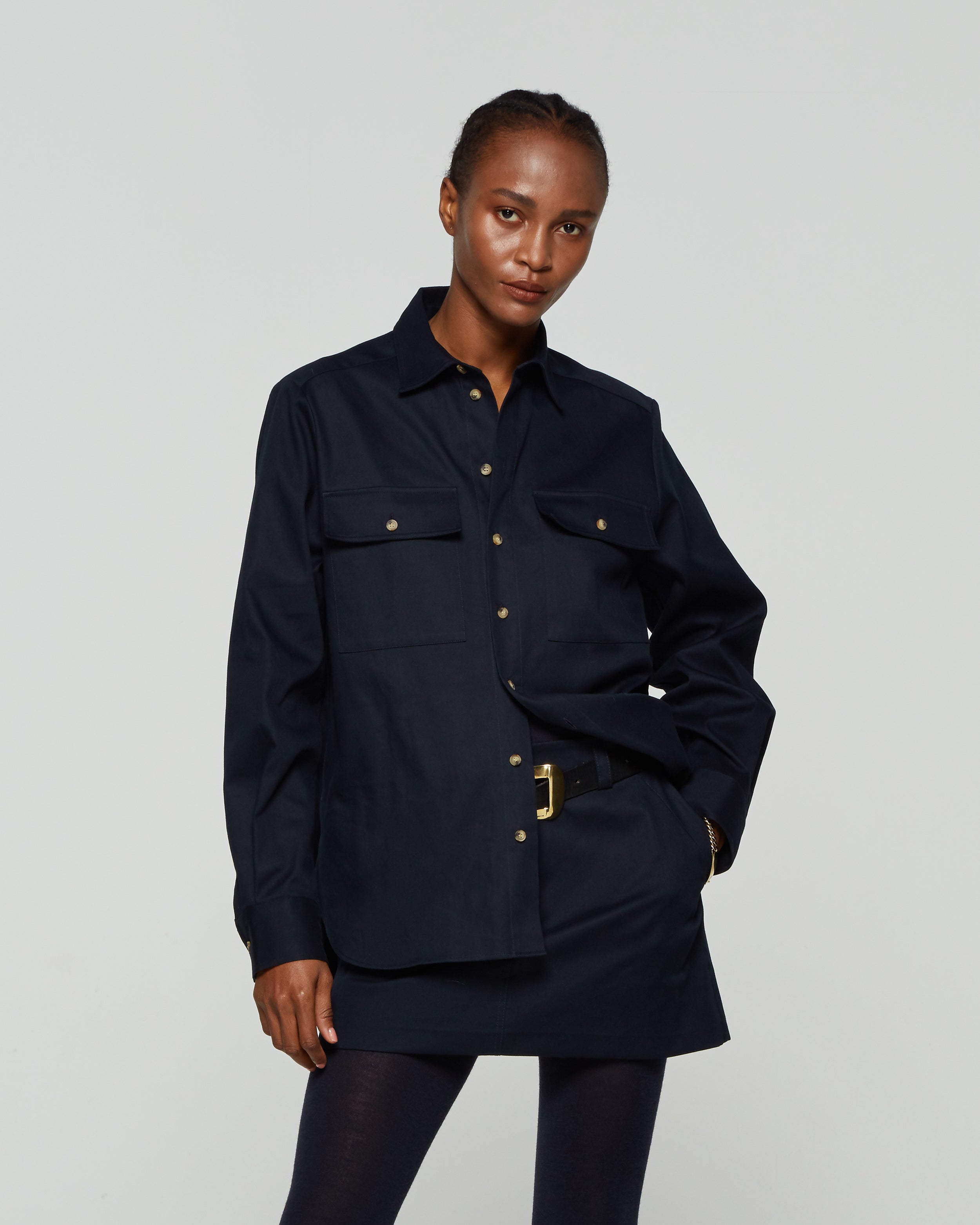 Military Shirt - Midnight Navy