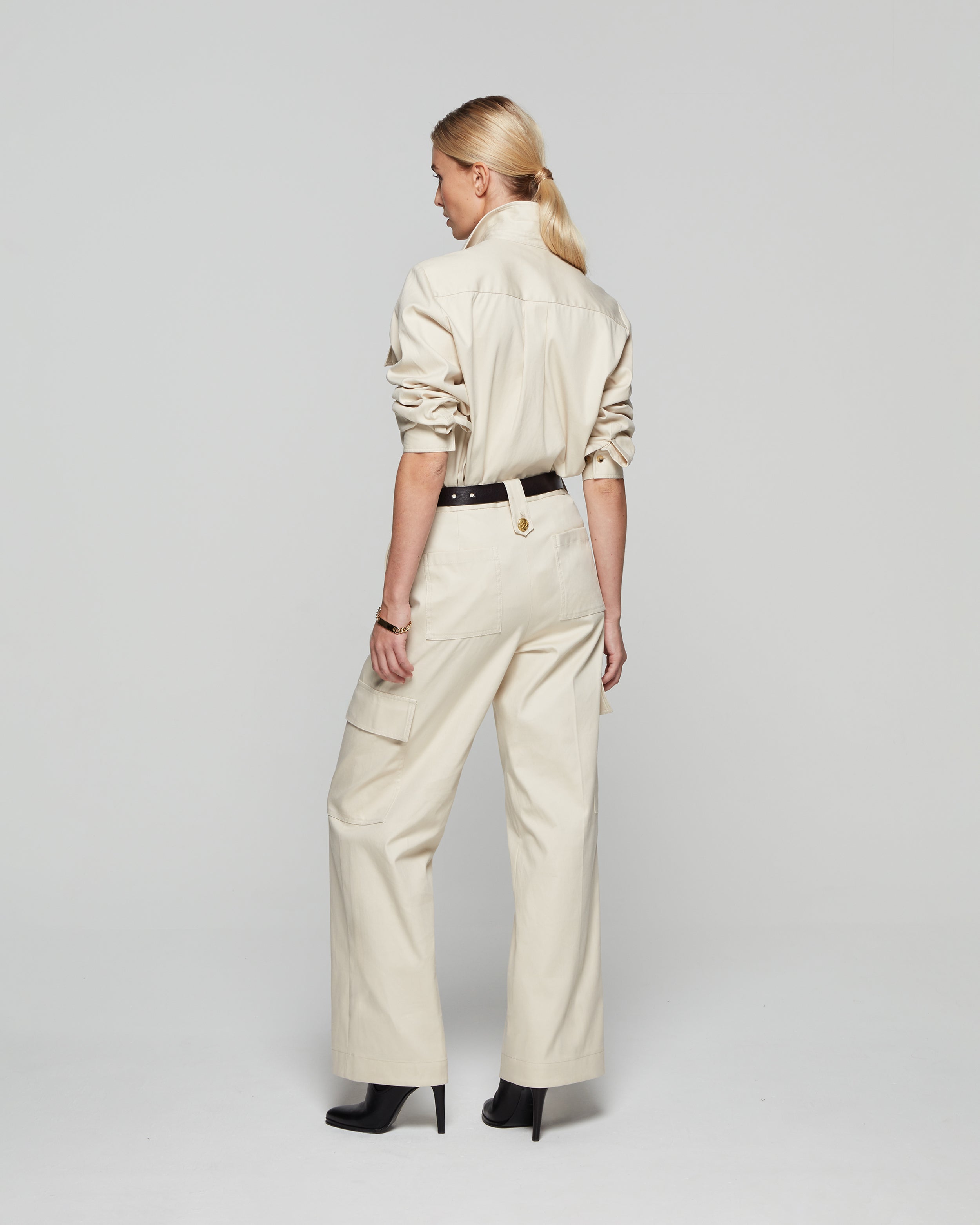 Military Cargo Trouser - Ecru