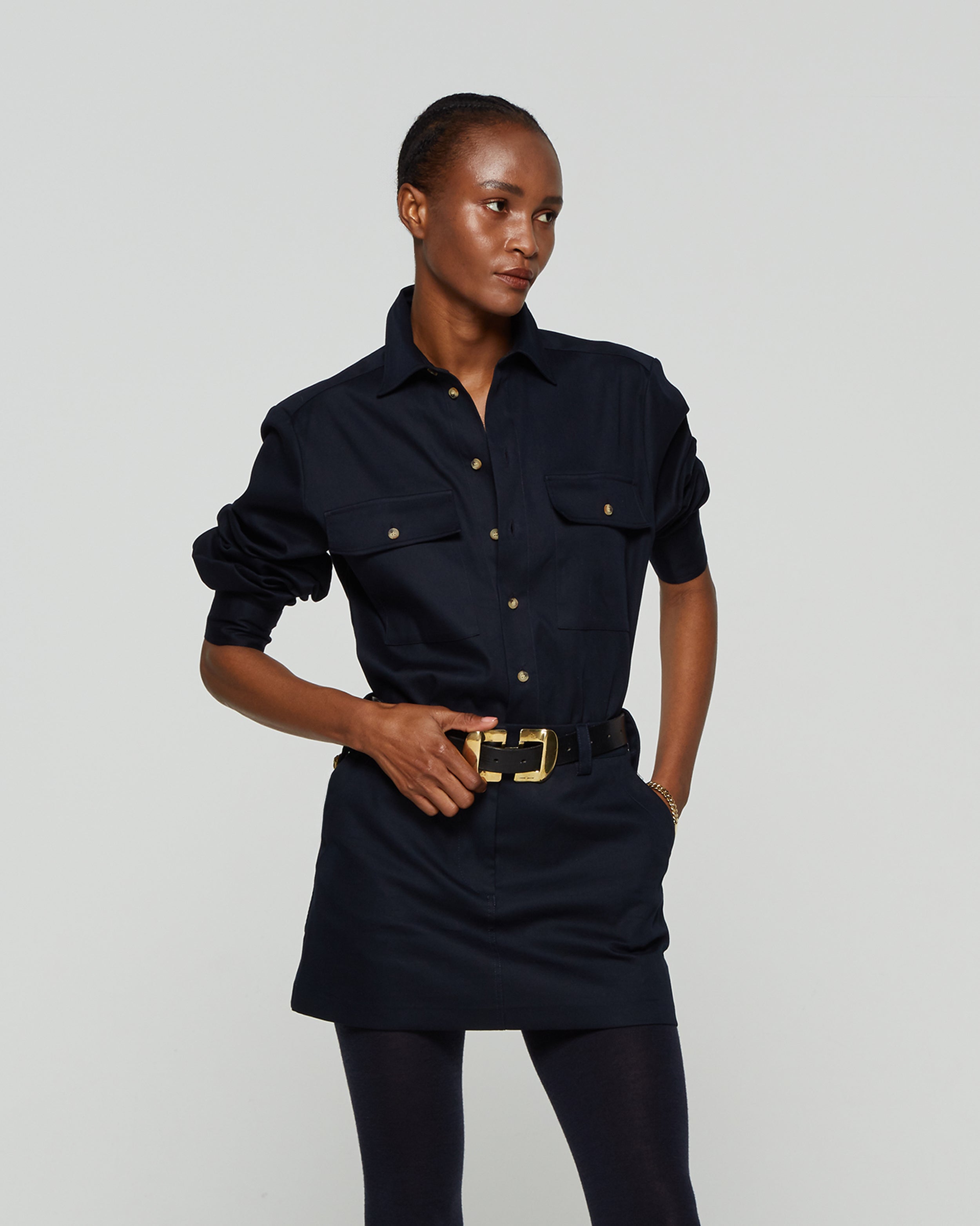 Military Shirt - Midnight Navy