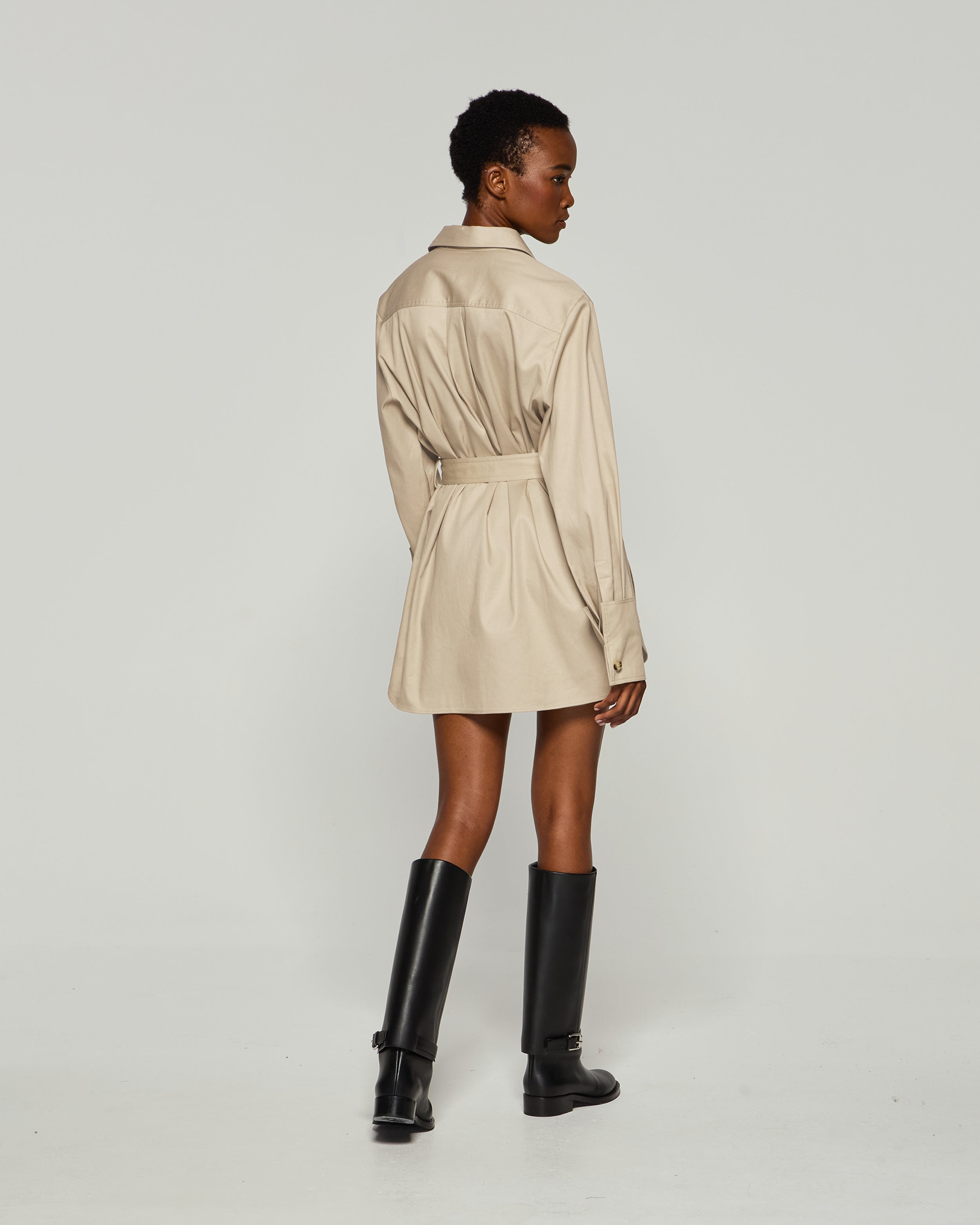 Oversized Cargo Shirt - Ecru