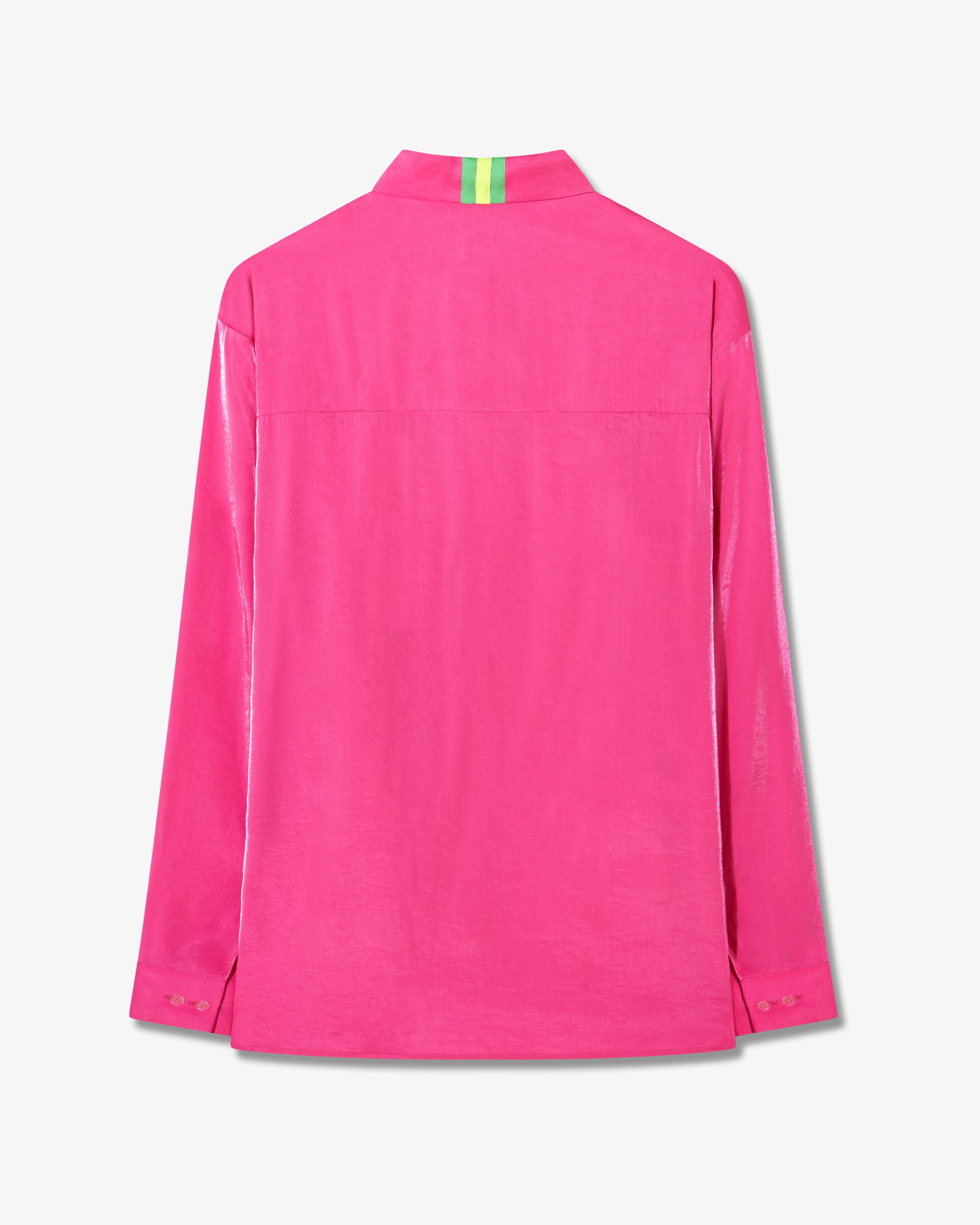 Oversized Cuff Shirt - Fluro Pink