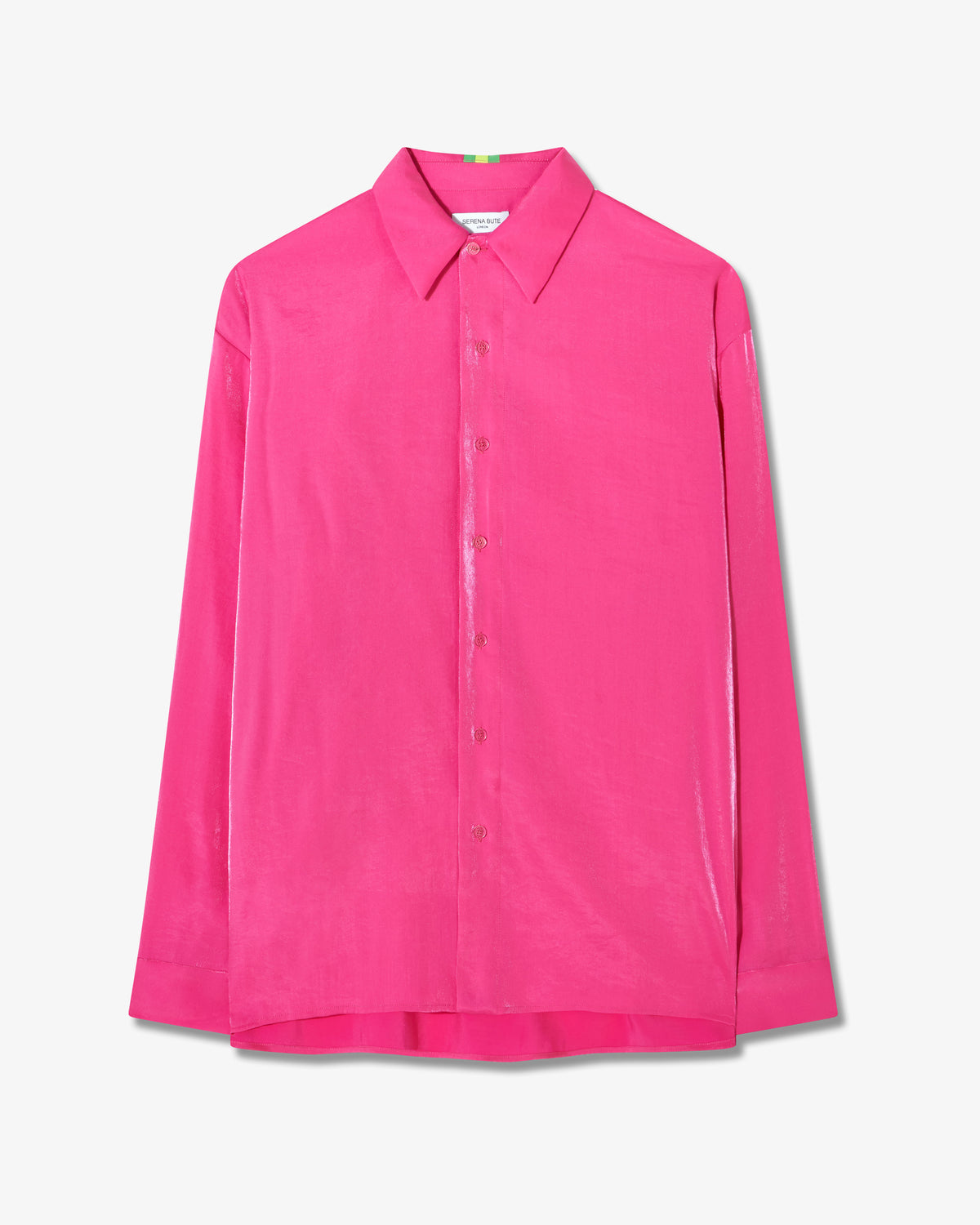 Oversized Cuff Shirt - Fluro Pink