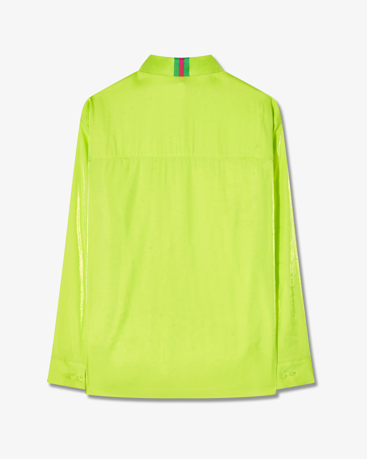 Oversized Cuff Shirt - Neon Yellow