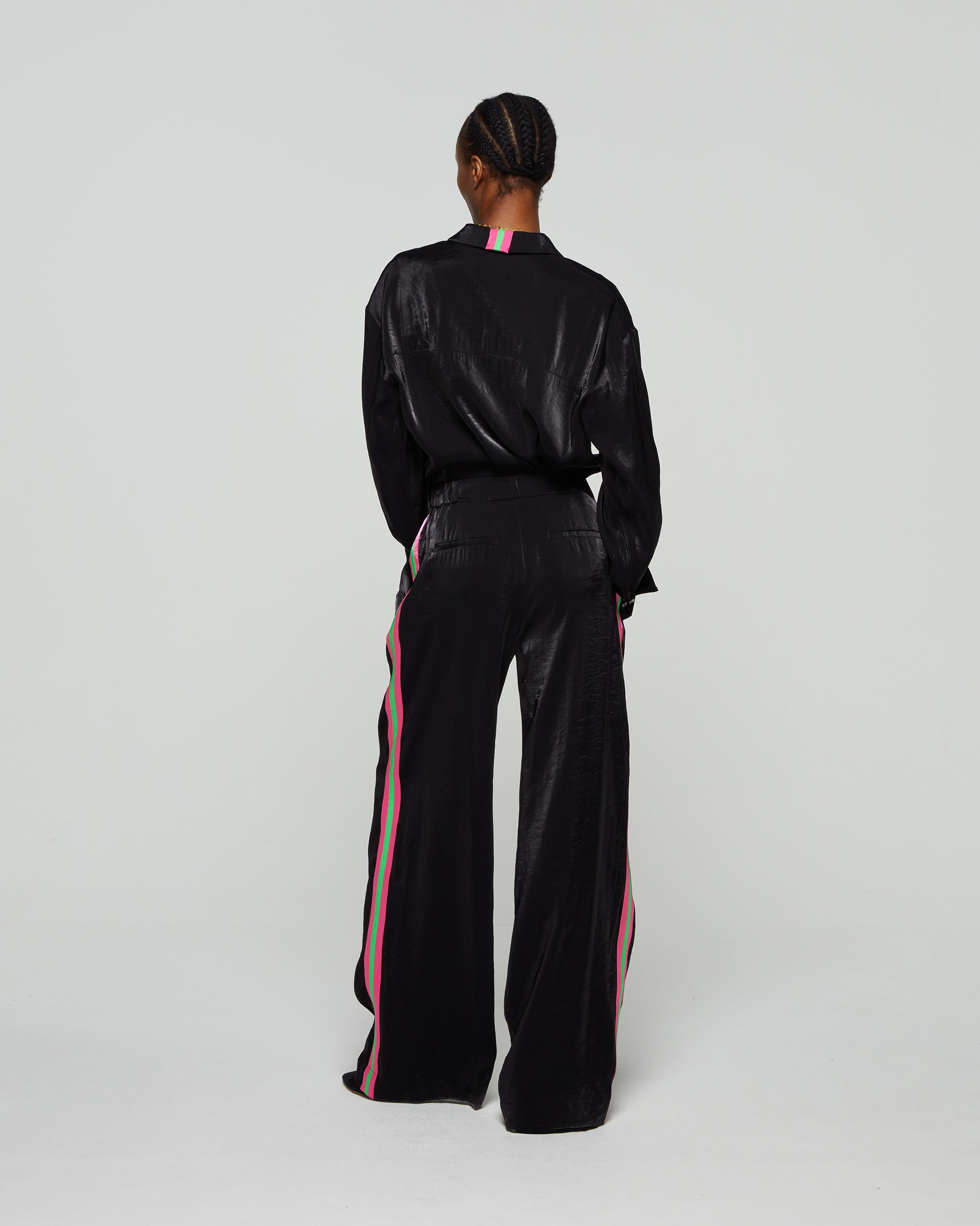 Serena Wide Leg Trouser - Black