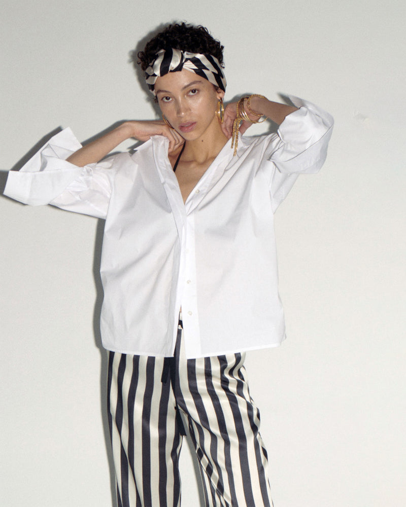 Oversized Cuff Shirt - White picture #1