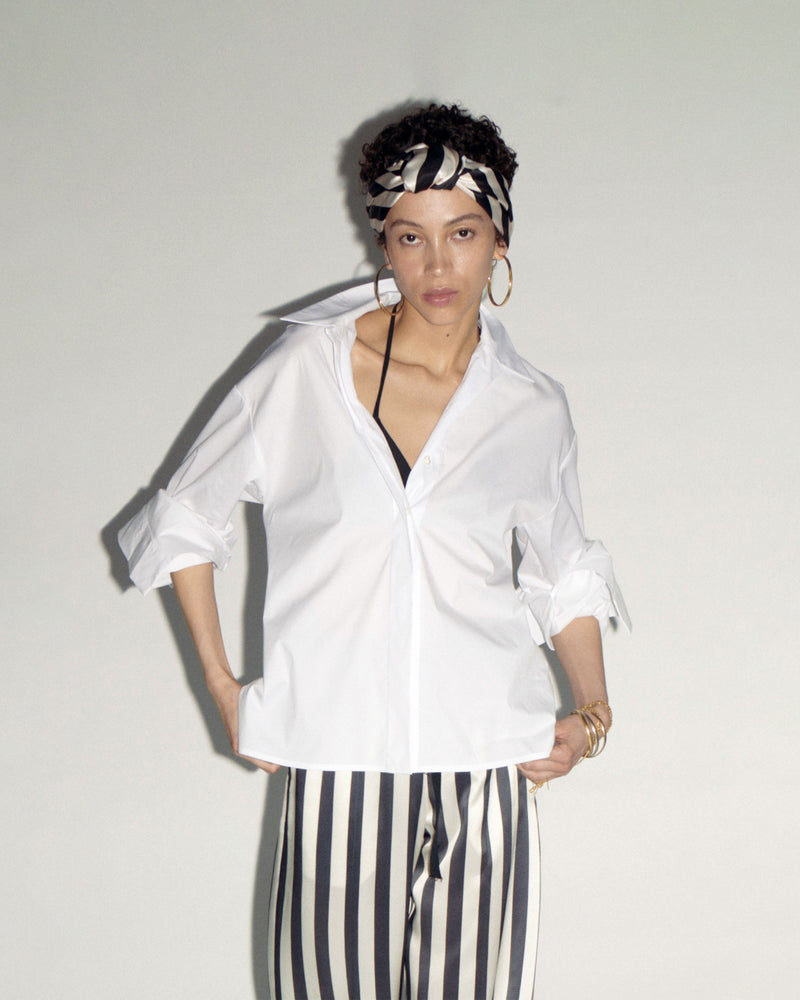 Oversized Cuff Shirt - White picture #3