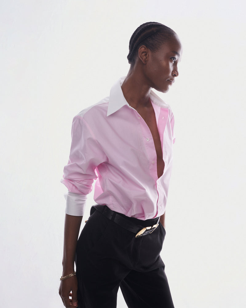 Oversized Oxford Shirt - Pink picture #4