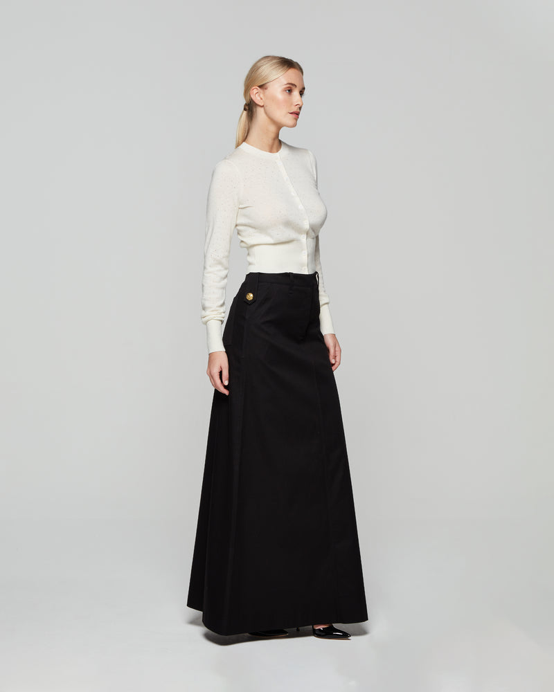 Military Maxi Skirt - Black picture #3