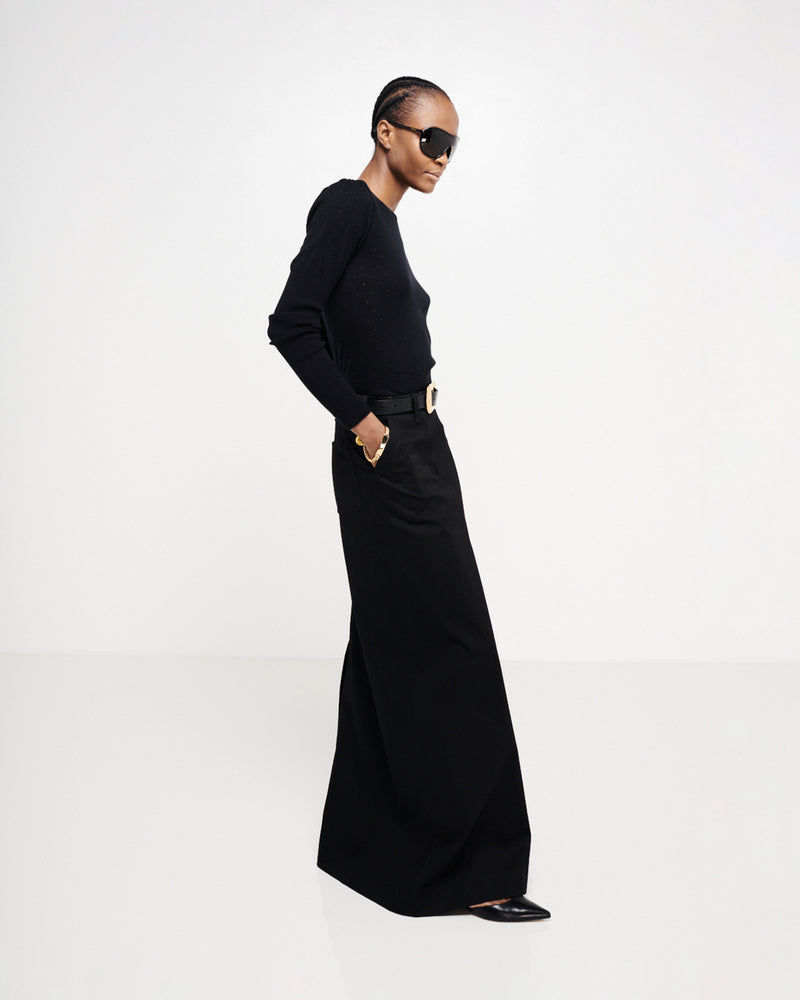 Military Maxi Skirt - Black picture #4