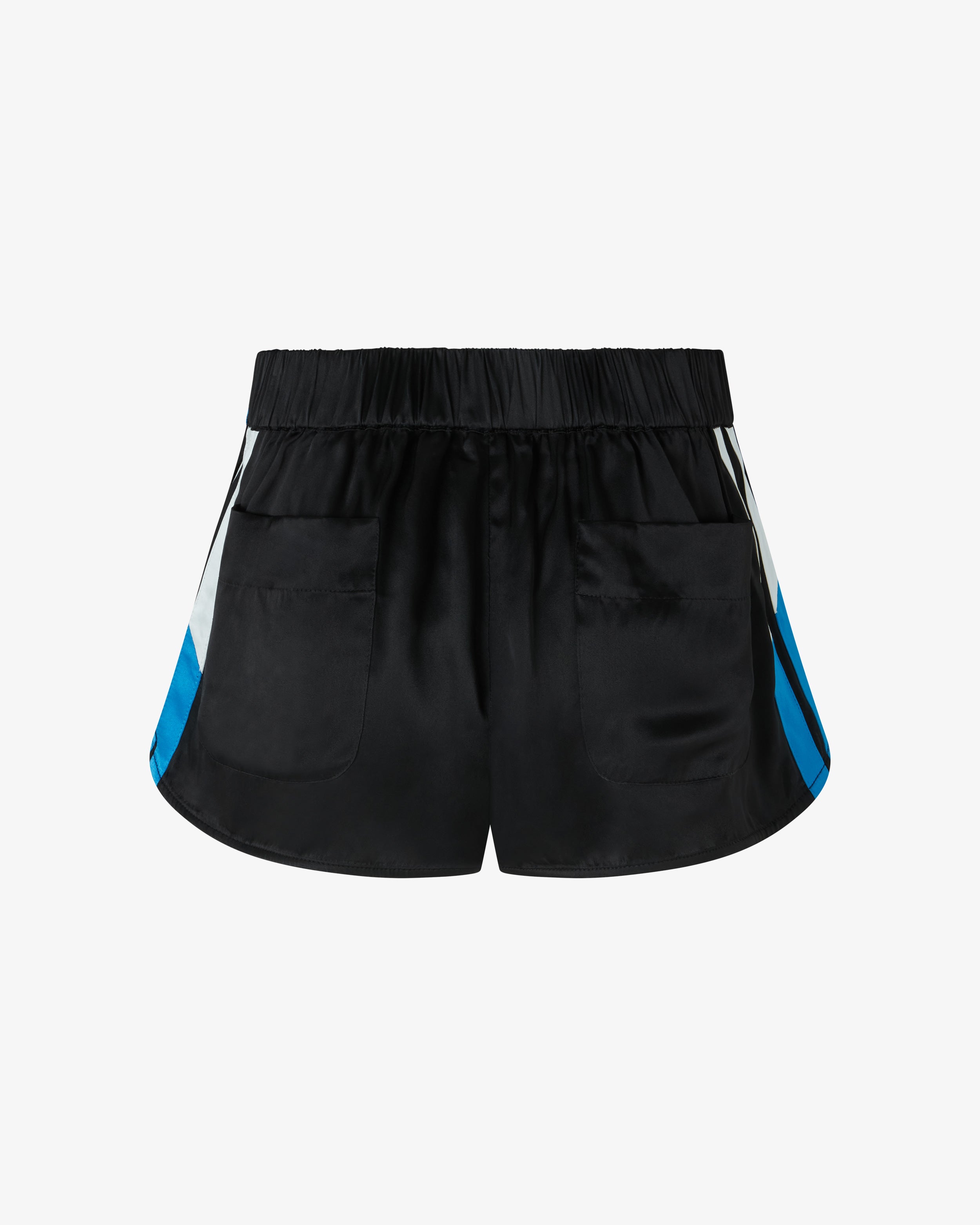 Satin Racer Shorts - Black