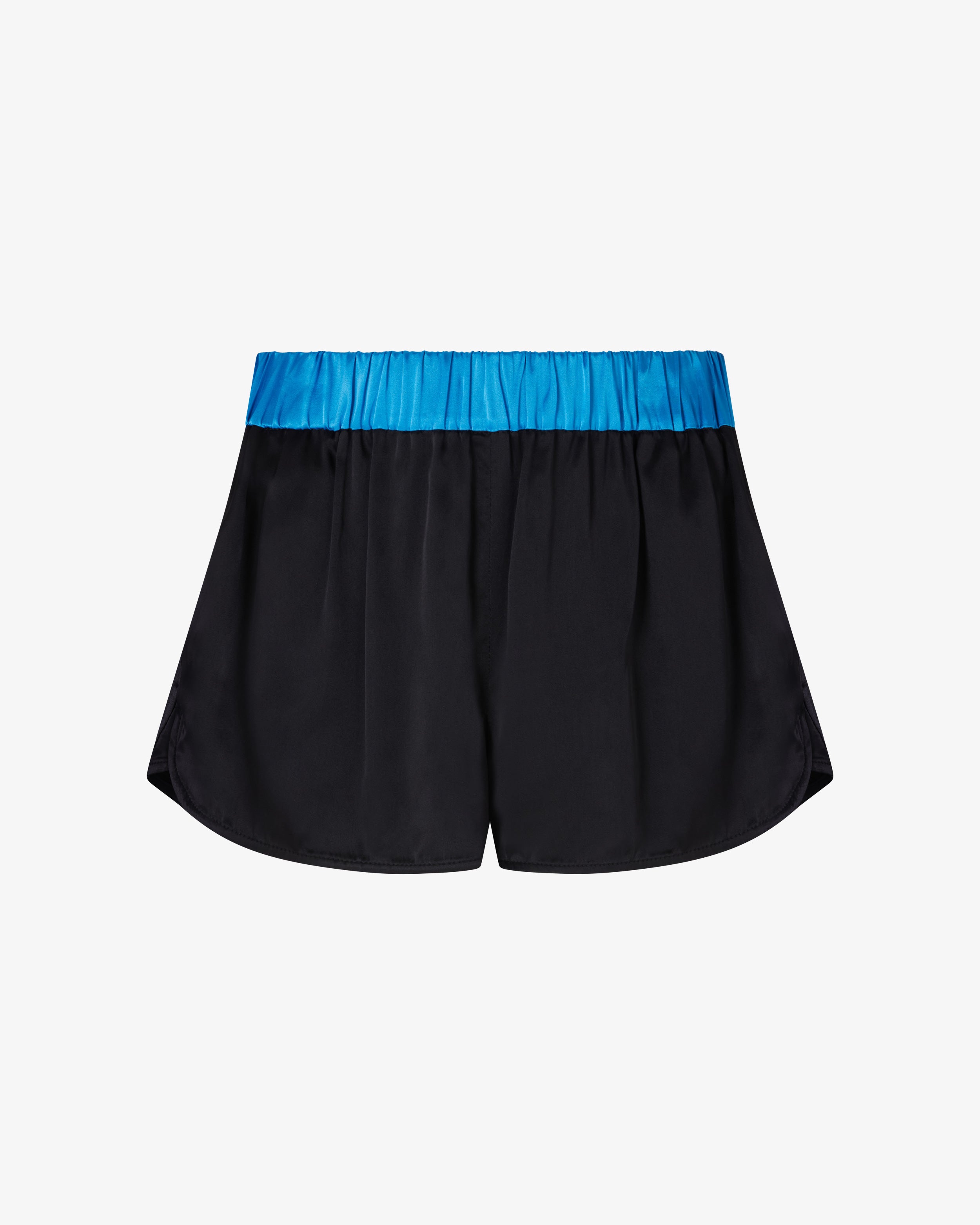 Satin Racer Shorts - Black