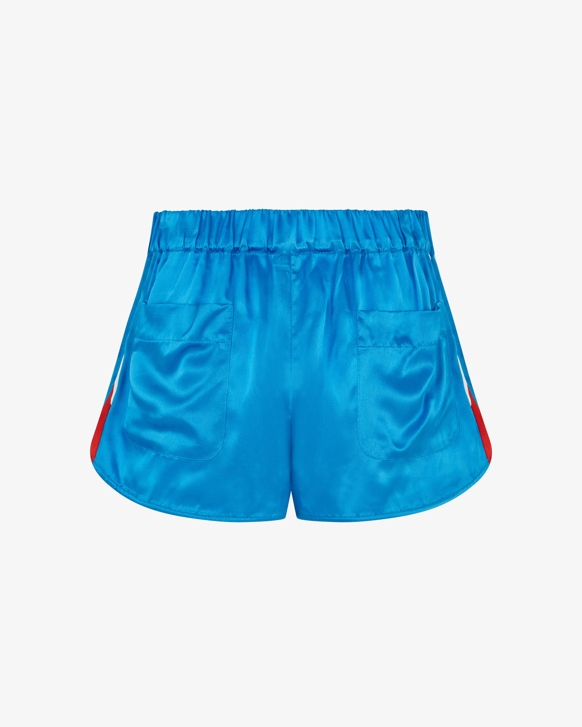 Satin Racer Shorts - Retro Blue