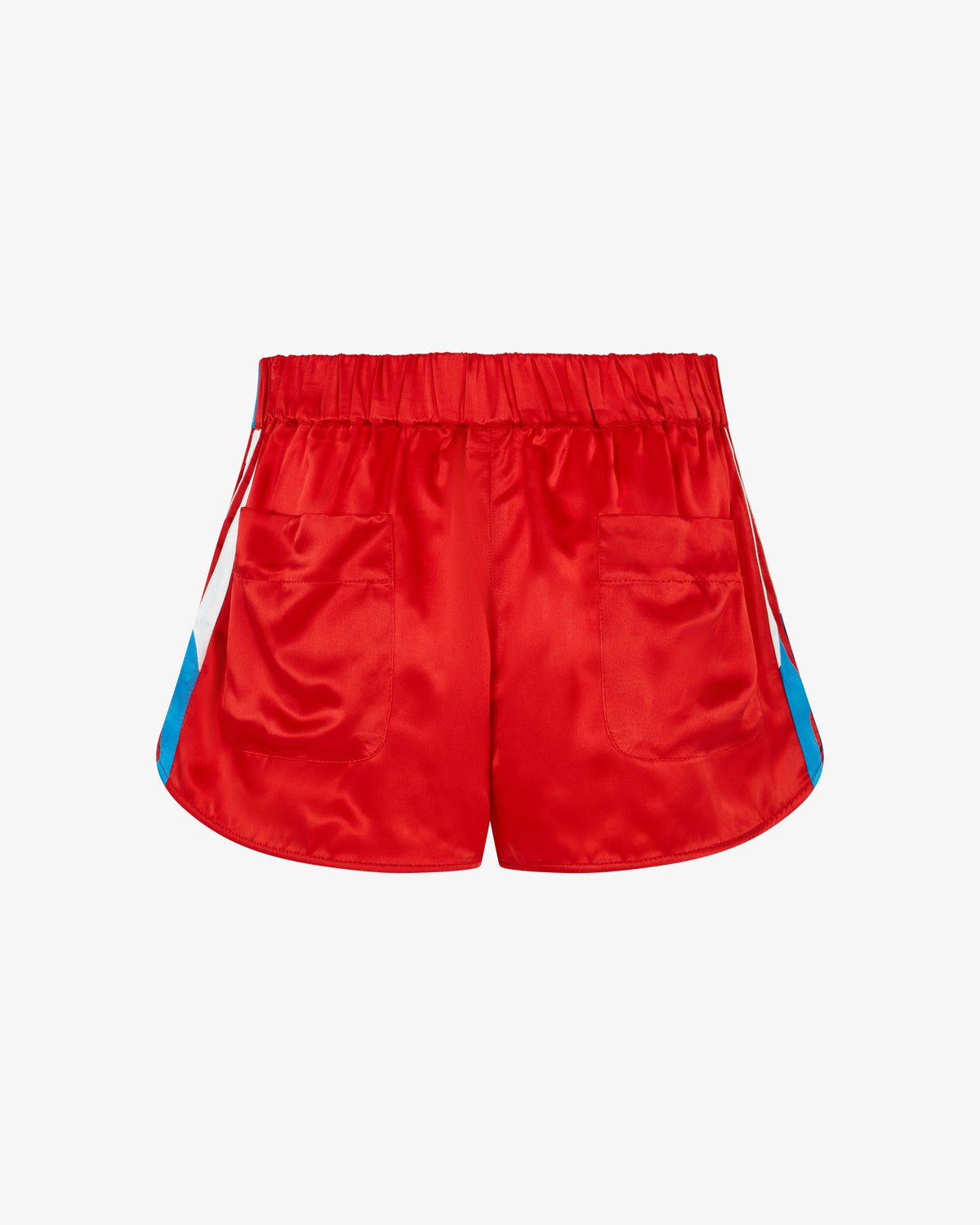 Satin Racer Shorts - Retro Red