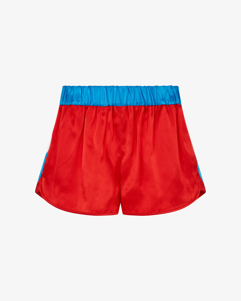 Satin Racer Shorts - Retro Red picture #4
