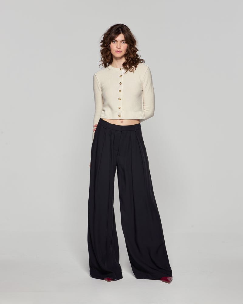 Relaxed Wide Leg Trouser - Black picture #1