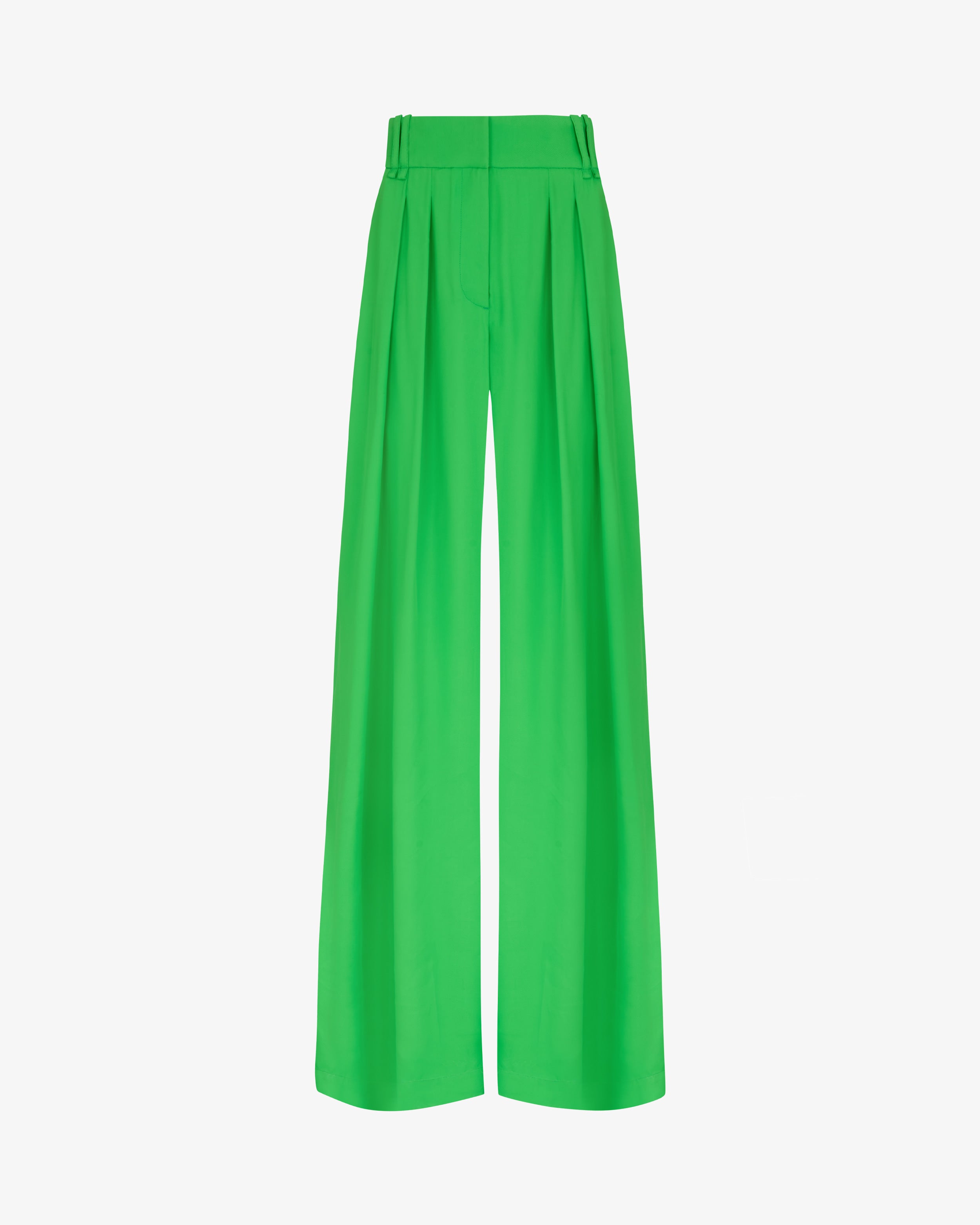 Relaxed Wide Leg Trouser - Bright Green