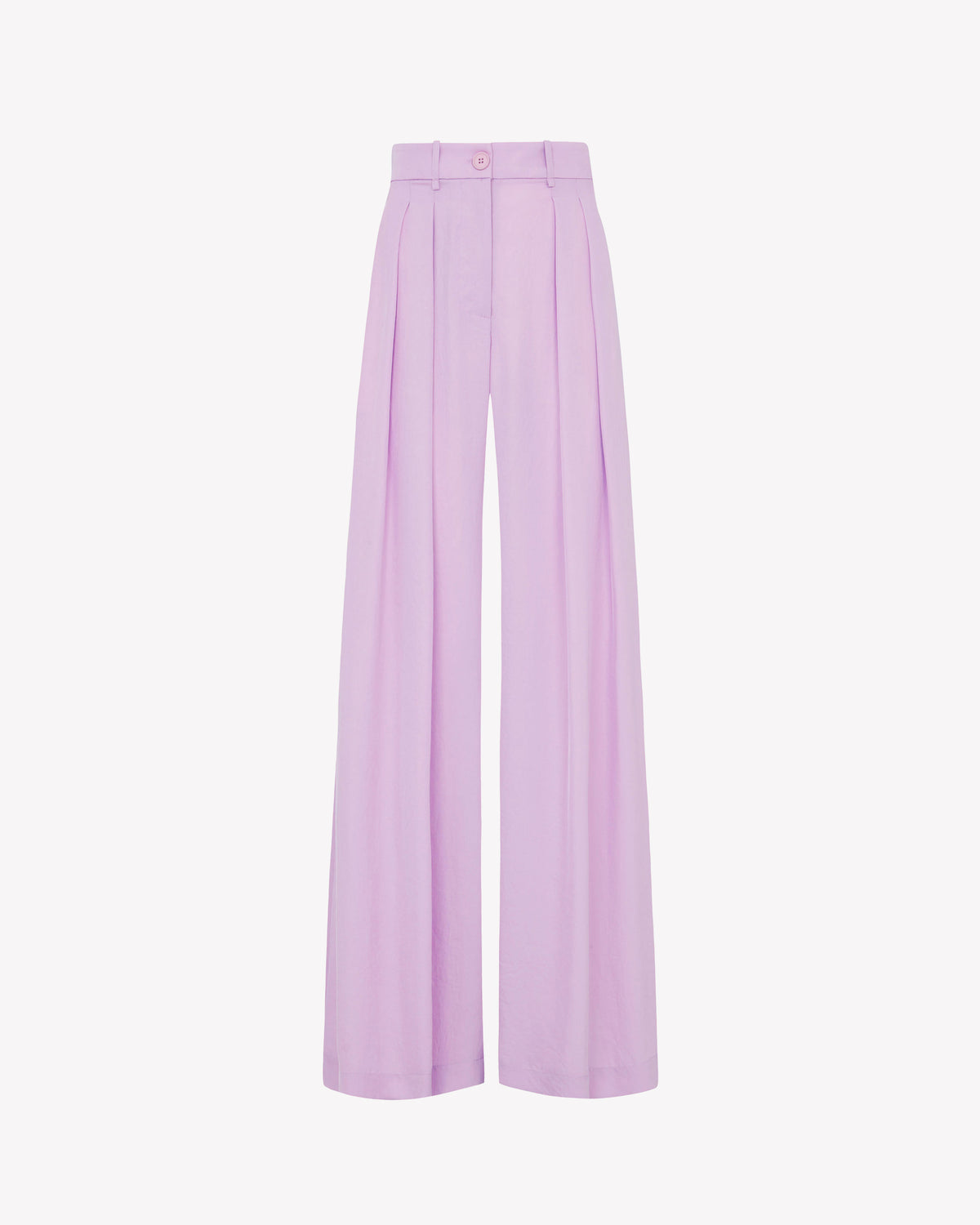 Relaxed Wide Leg Trouser - Heather Lilac SERENA BUTE