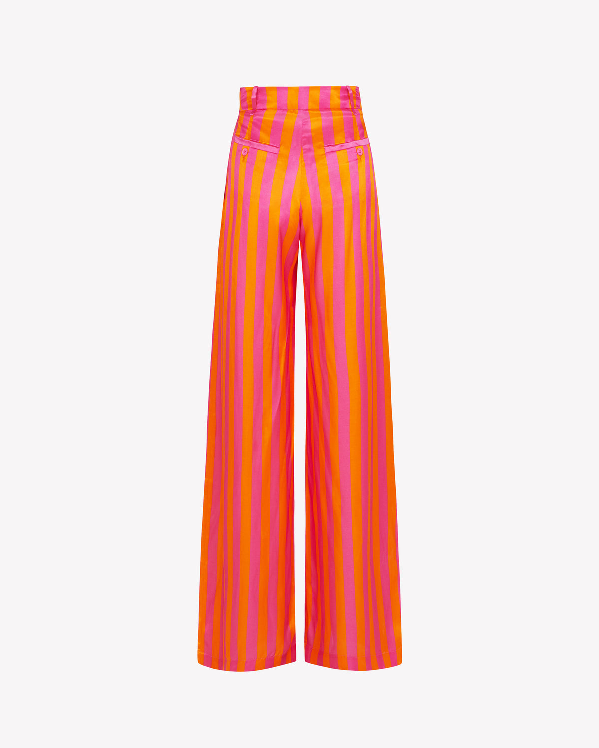 Relaxed Wide Leg Trouser - Pink/Orange Stripe SERENA BUTE