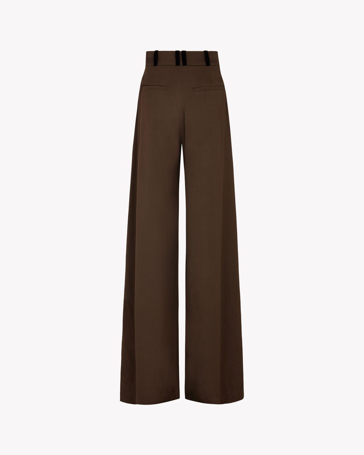 Relaxed Wide Leg Trouser - Brown