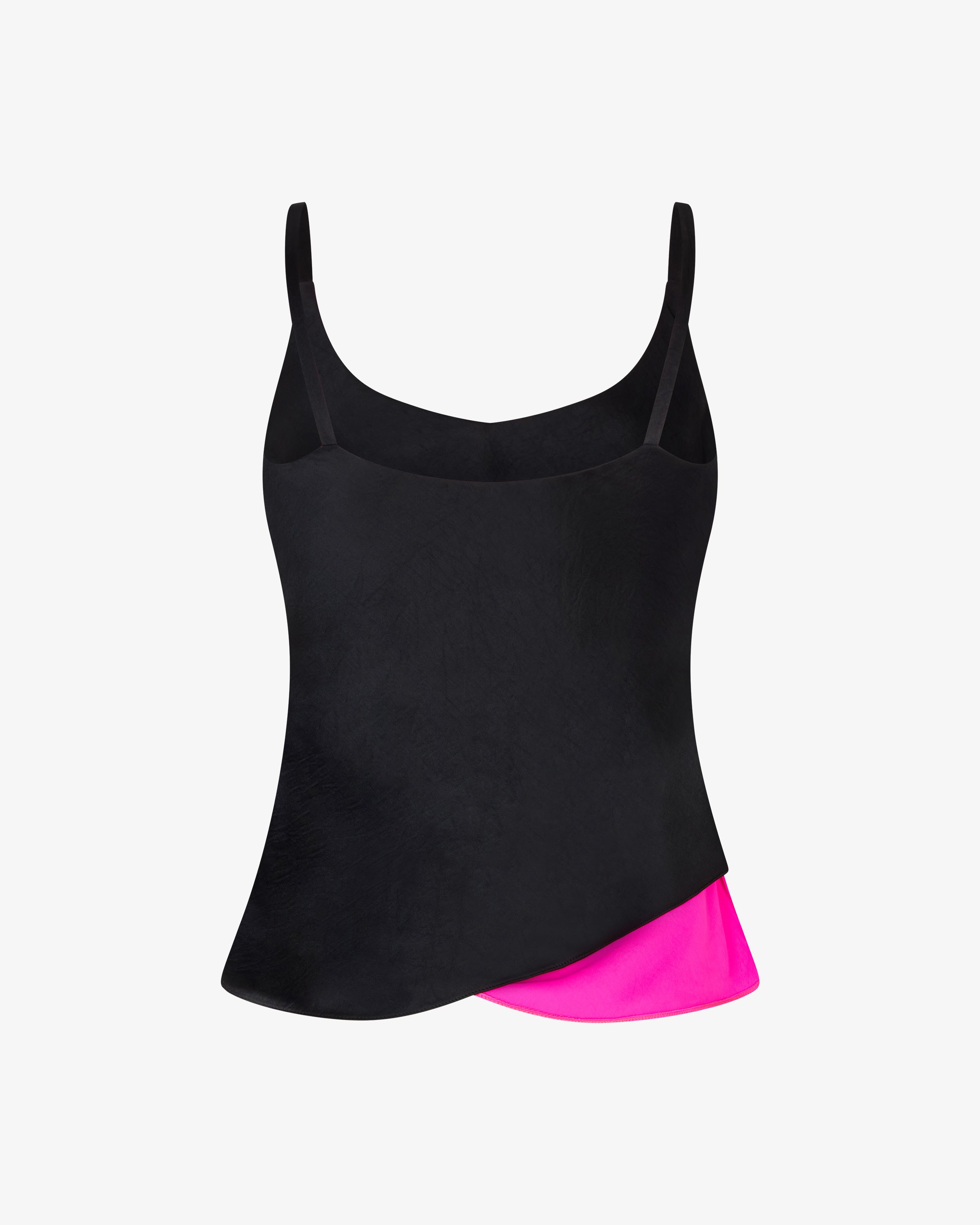 Reversible Cami Top - Black/Bright Pink