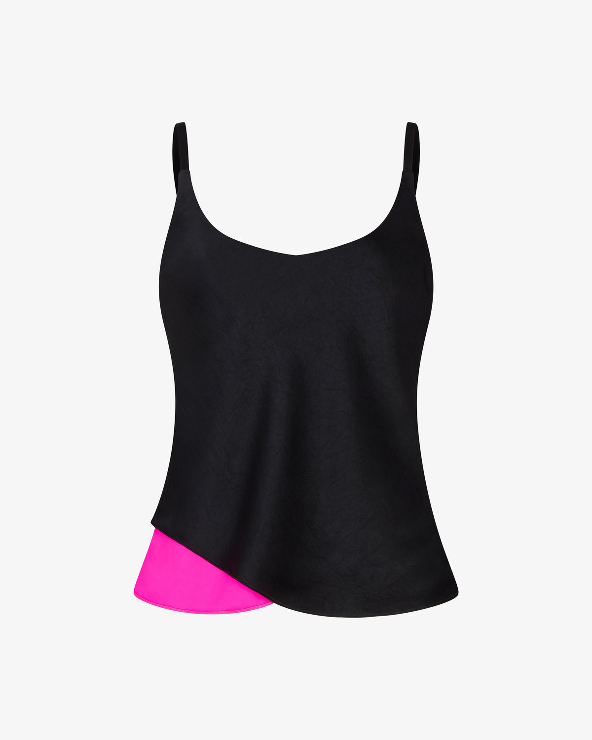 Reversible Cami Top - Black/Bright Pink