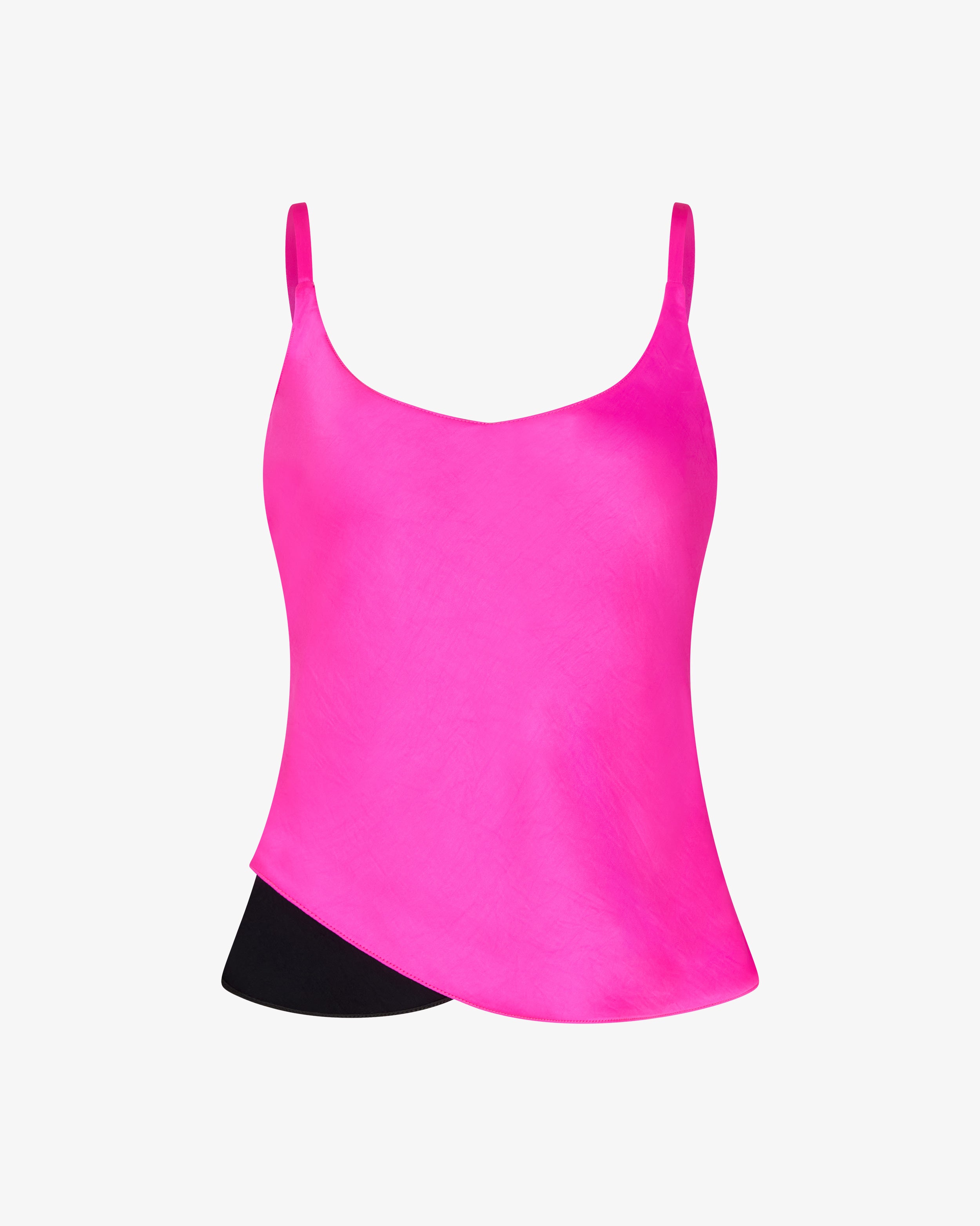 Reversible Cami Top - Black/Bright Pink