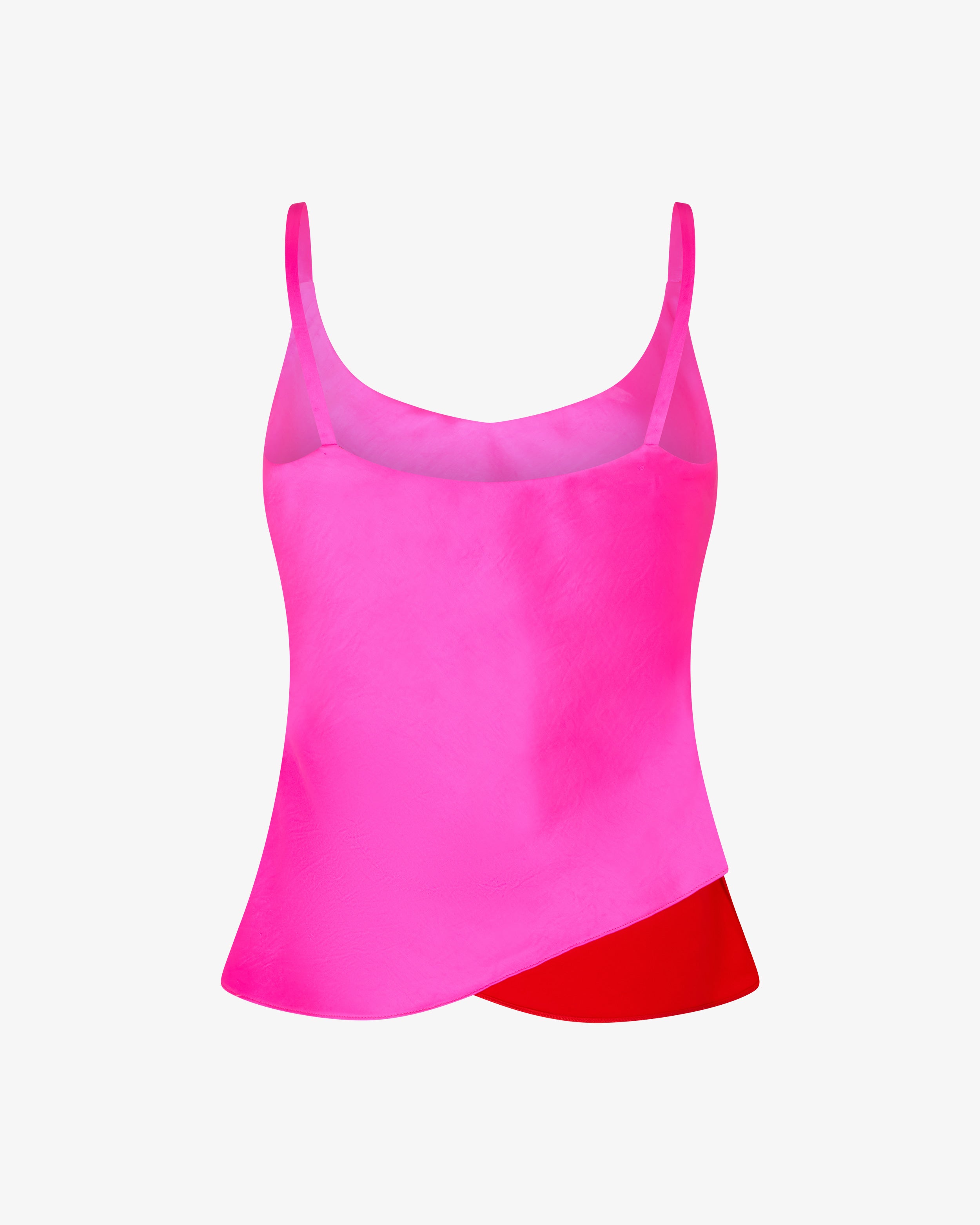 Reversible Cami Top - Bright Pink/Red