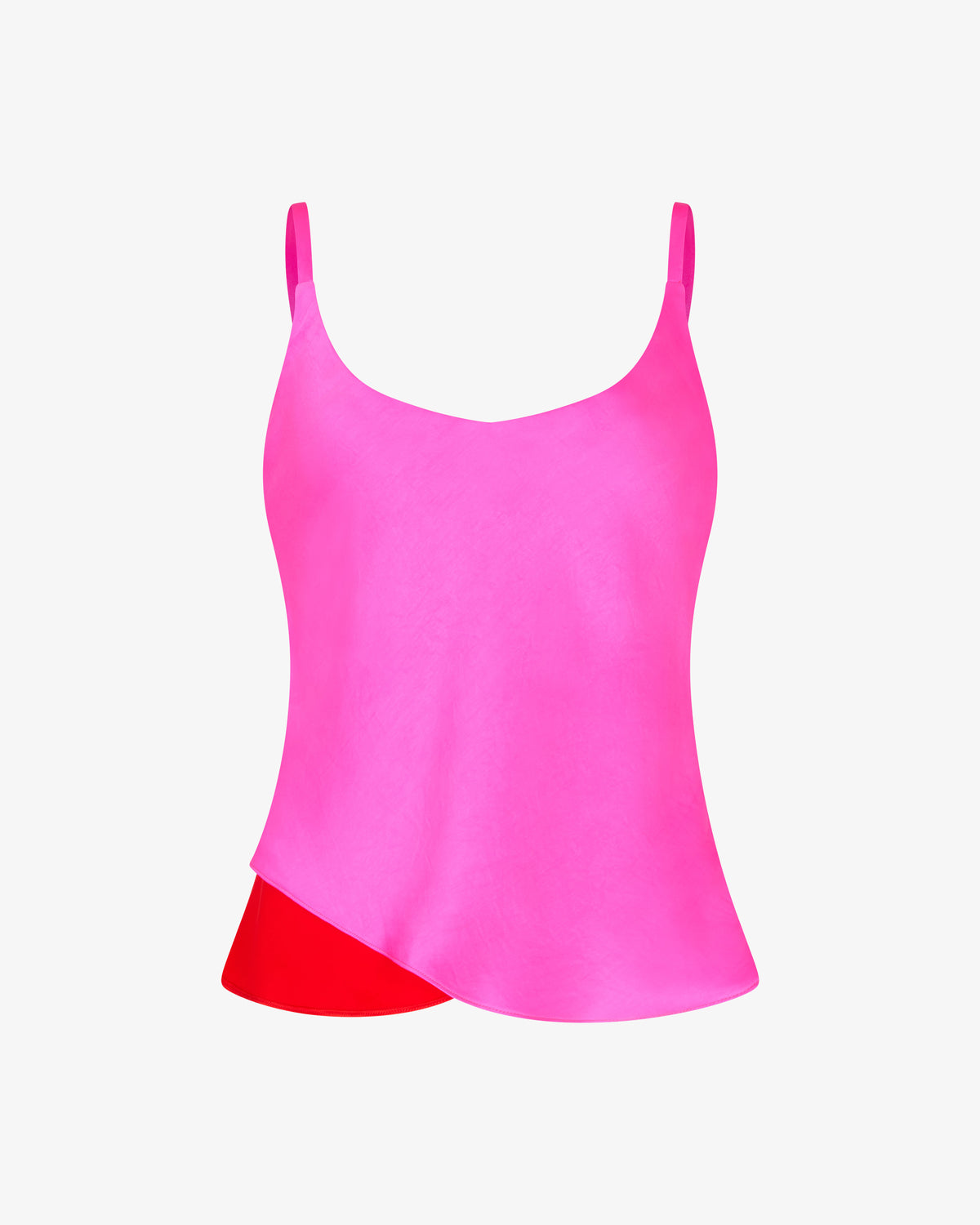 Reversible Cami Top - Bright Pink/Red