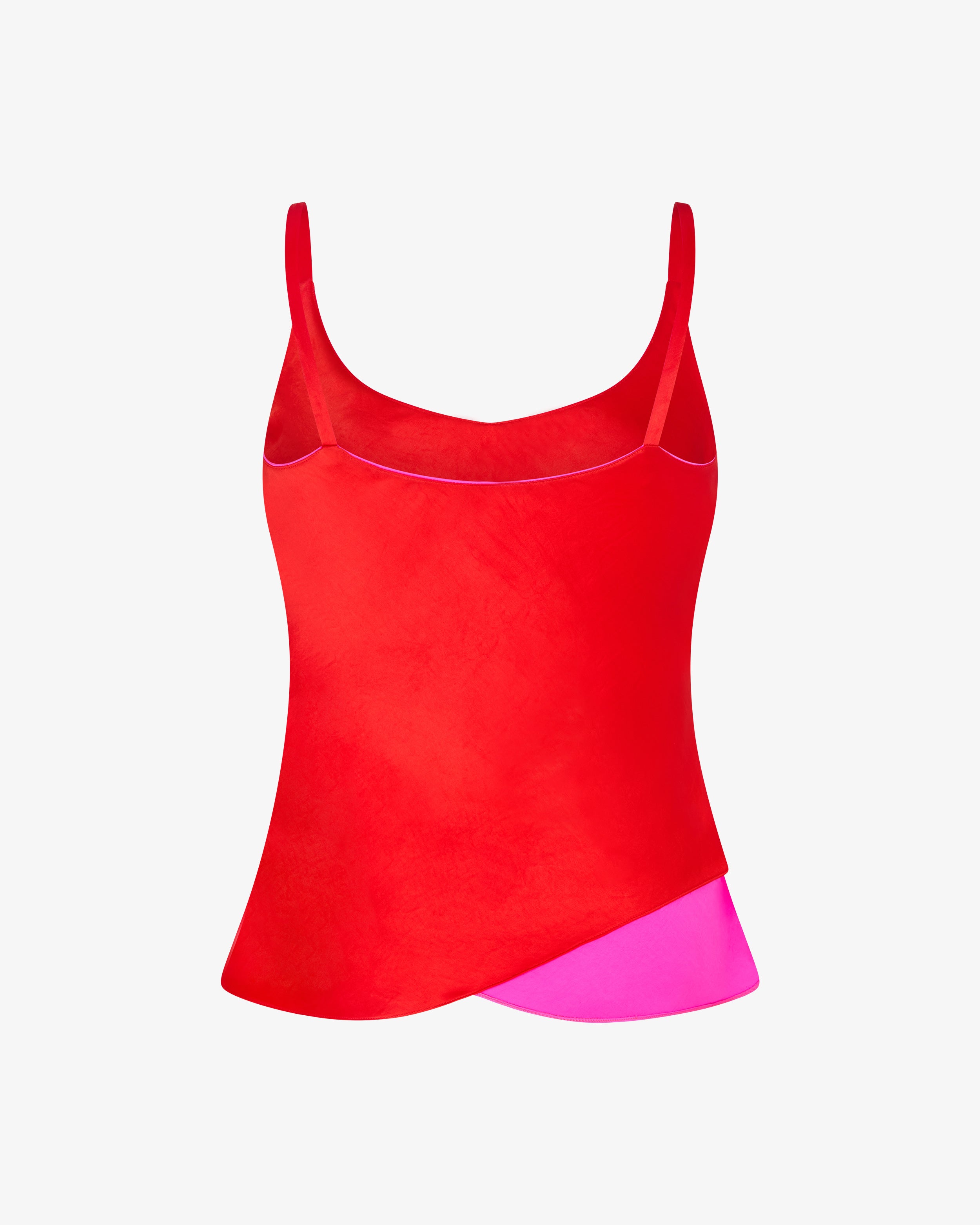 Reversible Cami Top - Bright Pink/Red