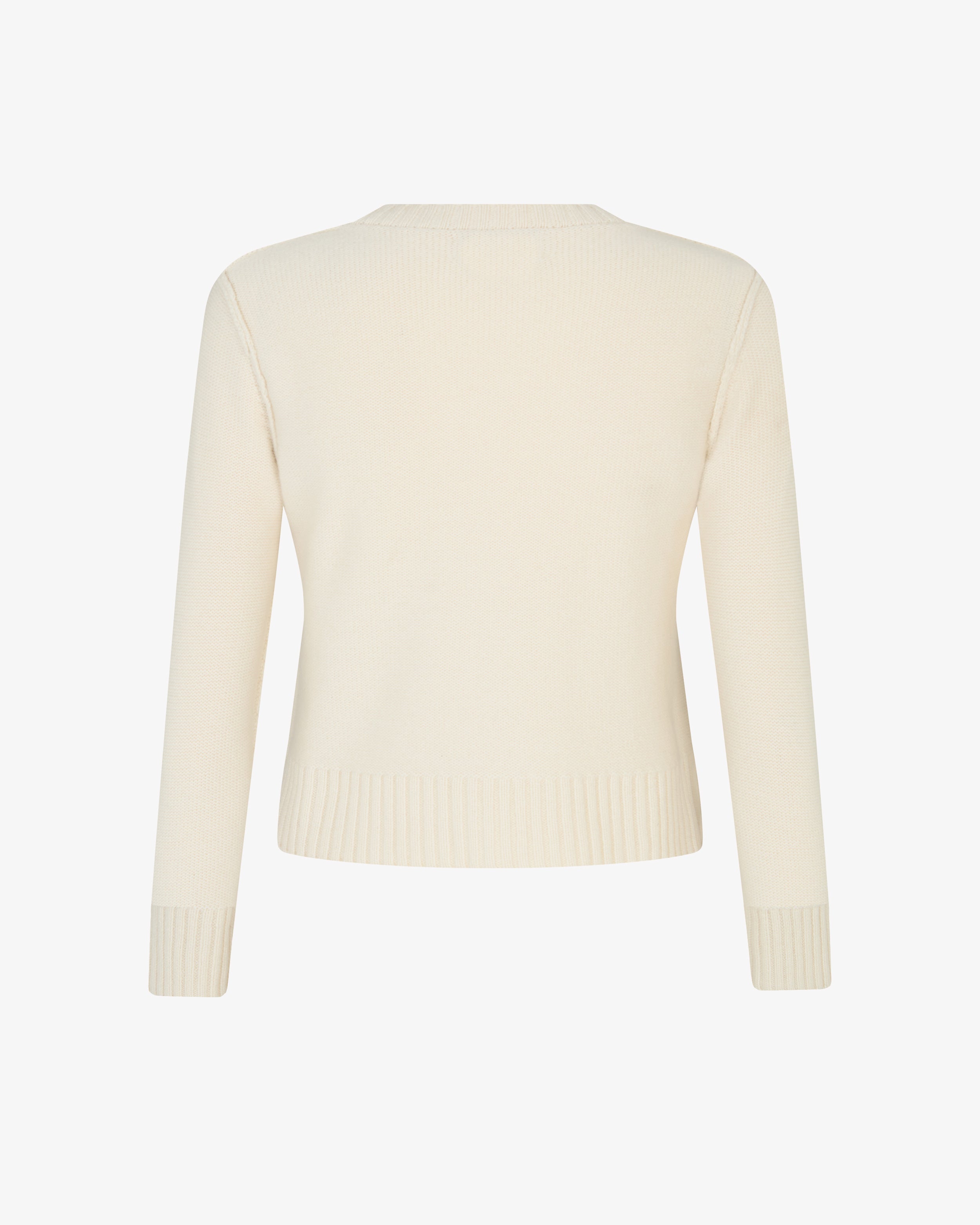 Round Neck Jumper - Cream