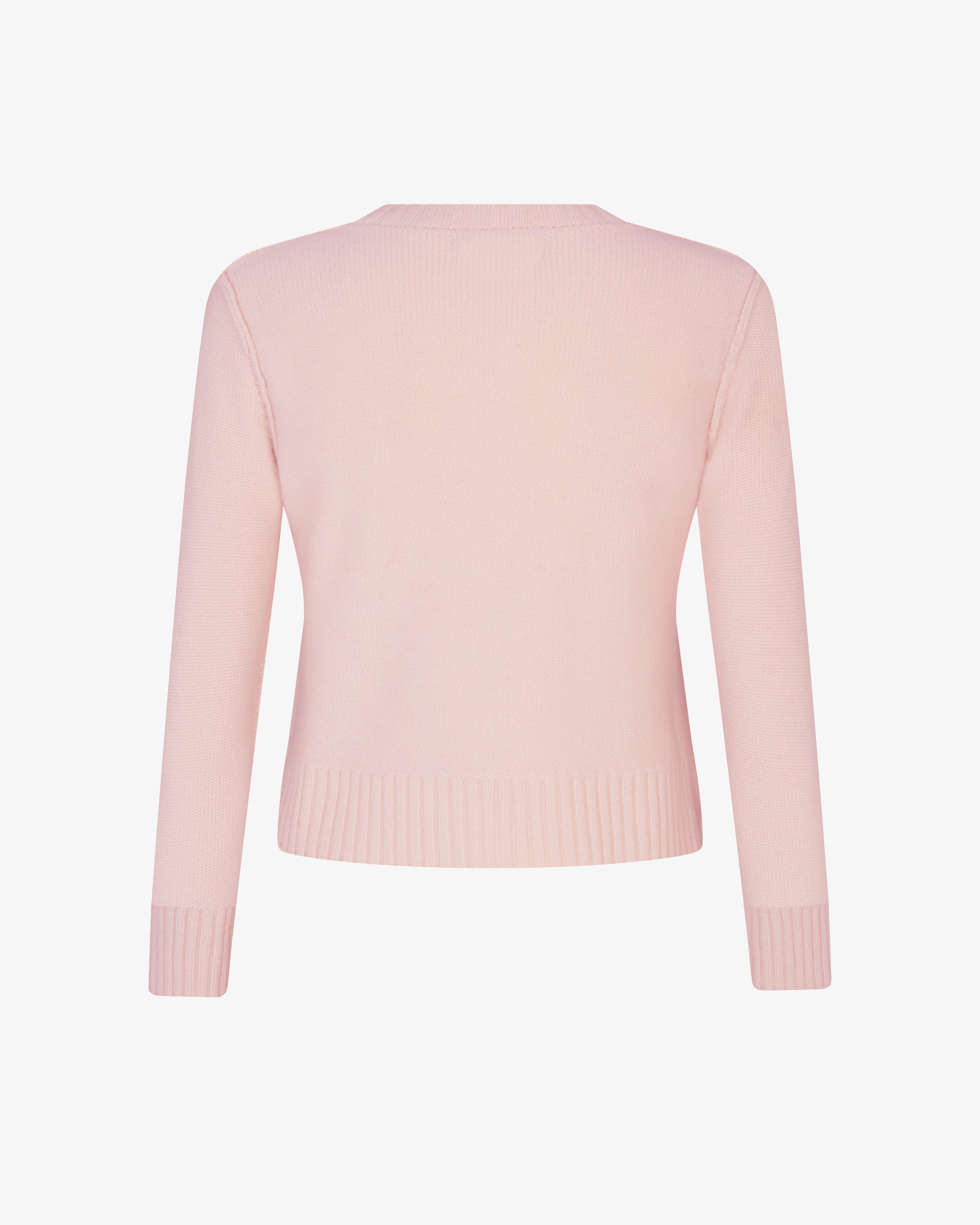 Round Neck Jumper - Pale Pink