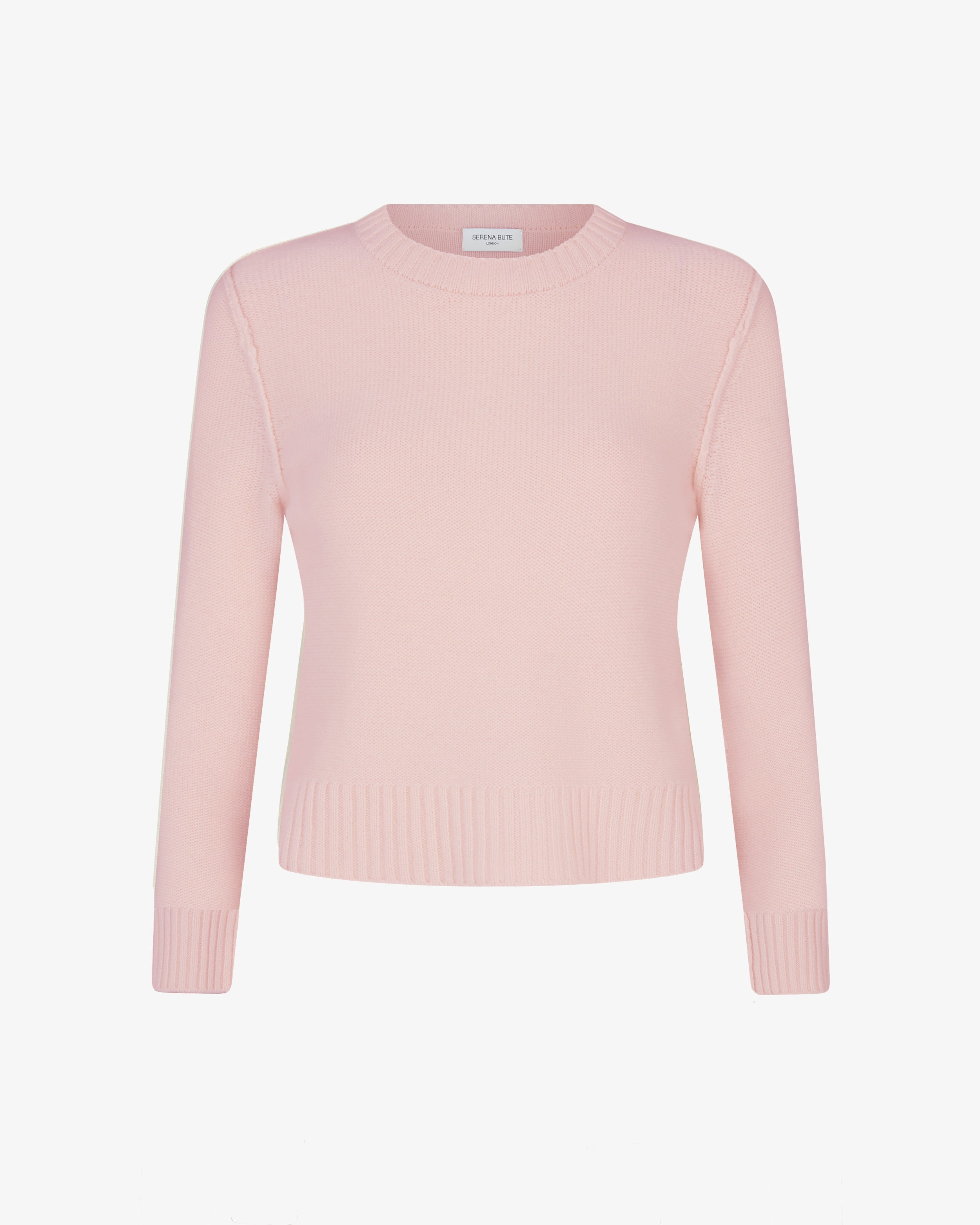 Round Neck Jumper - Pale Pink