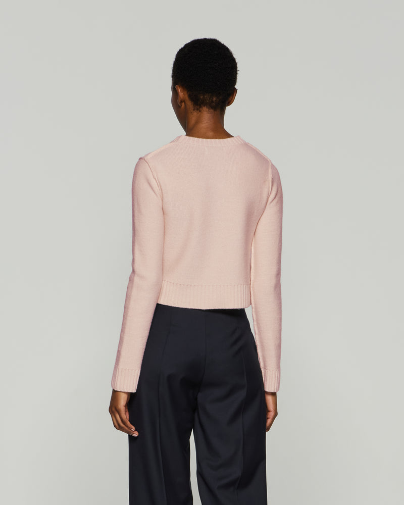 Round Neck Jumper - Pale Pink picture #4