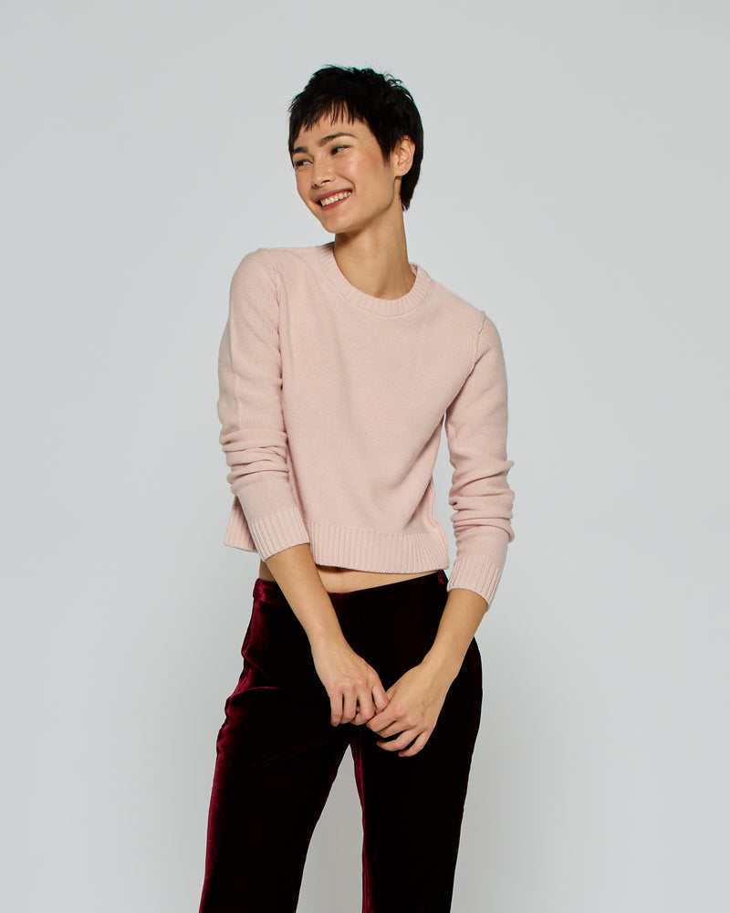 Round Neck Jumper - Pale Pink picture #1