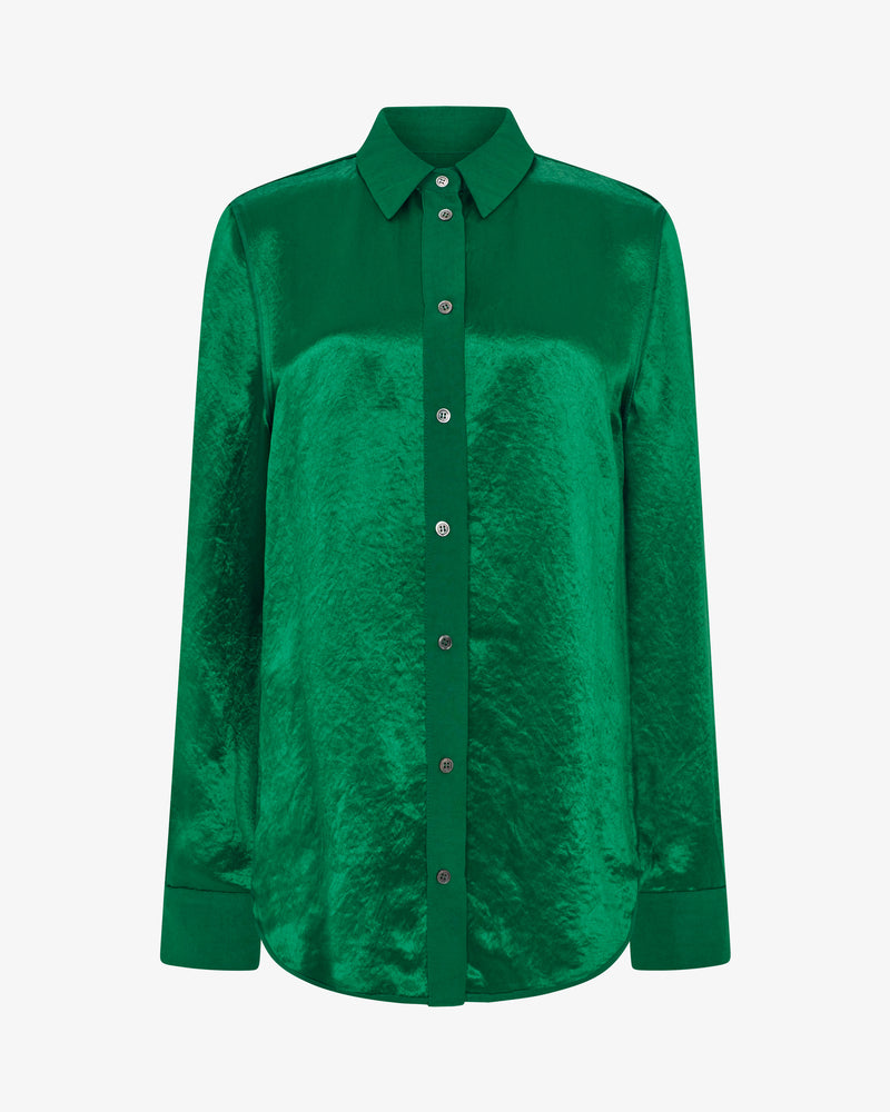 Satin Inside Out Shirt - Green picture #2
