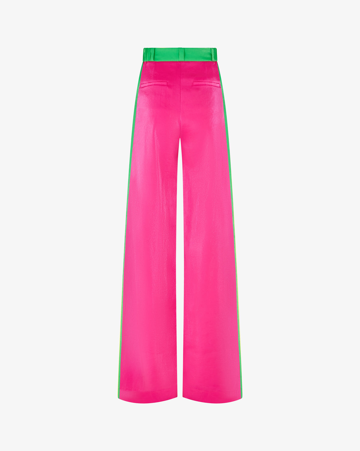 Serena Wide Leg Trouser - Fluro Pink