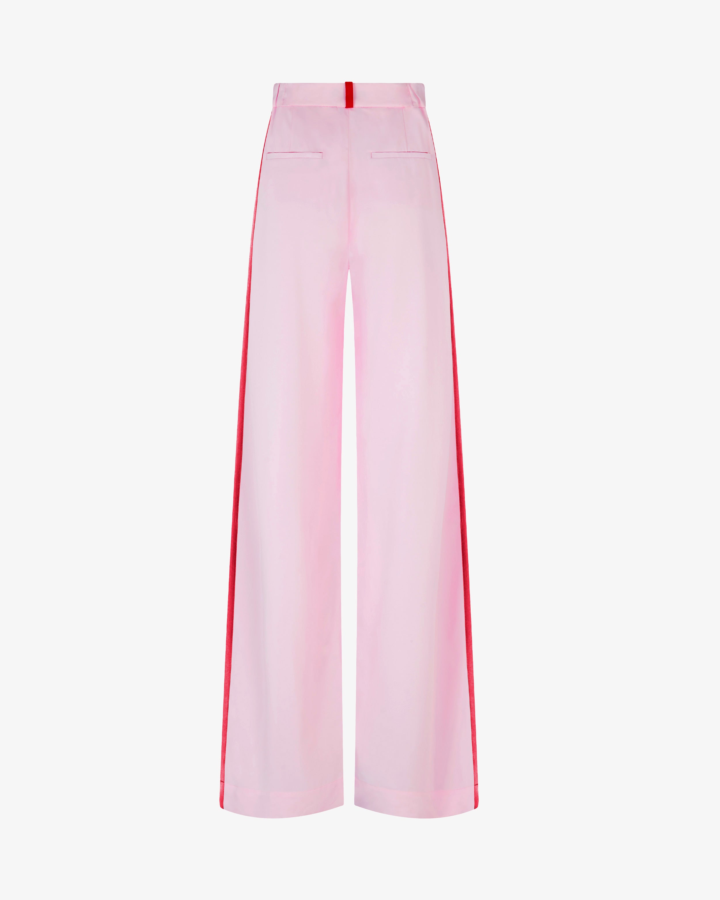 Serena Wide Leg Trouser - Pastel Pink