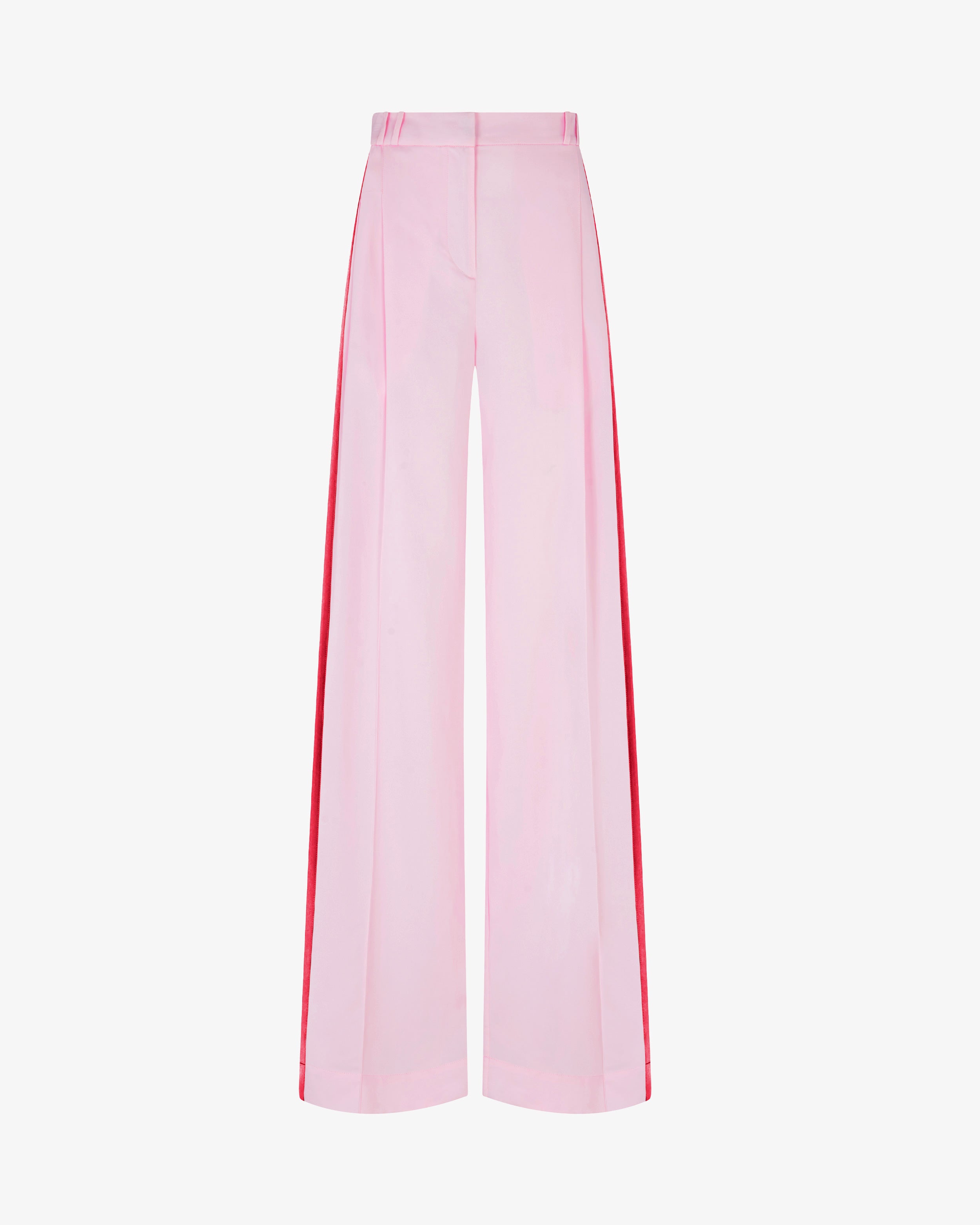 Serena Wide Leg Trouser - Pastel Pink