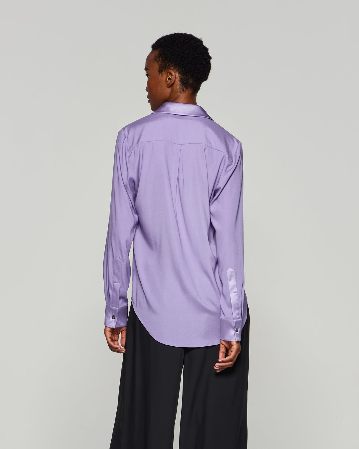 Silk Classic Shirt - Lilac