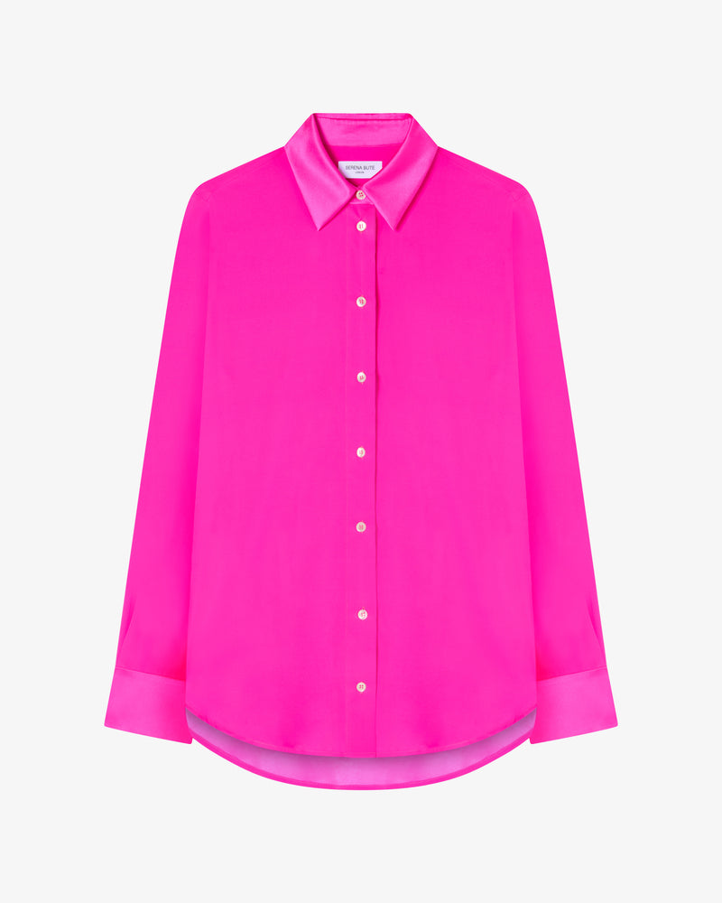 Silk Classic Shirt - Neon Pink picture #2