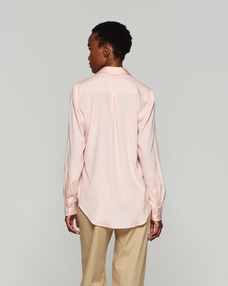 Silk Classic Shirt - Pale Pink picture #4