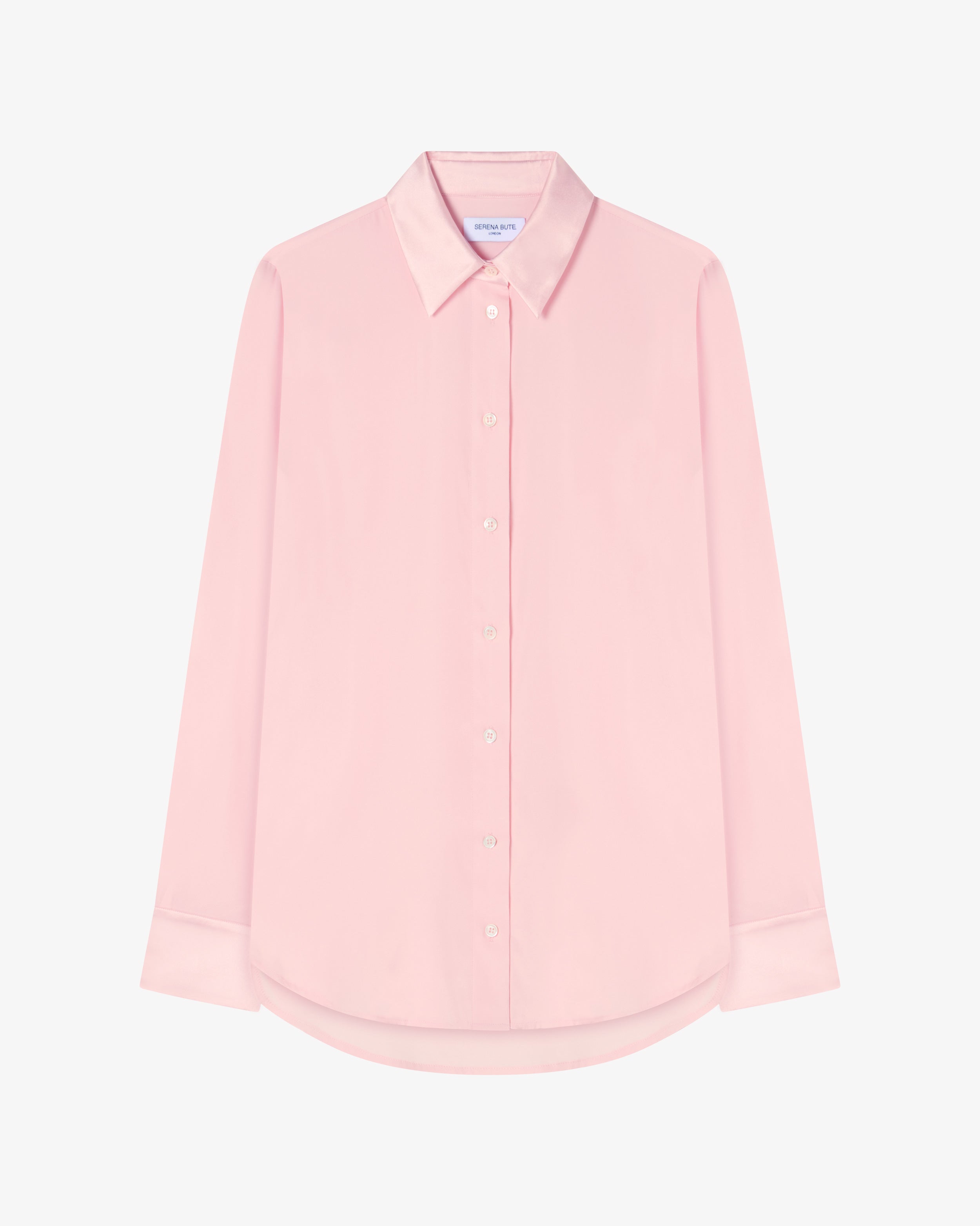 Silk Classic Shirt - Pale Pink