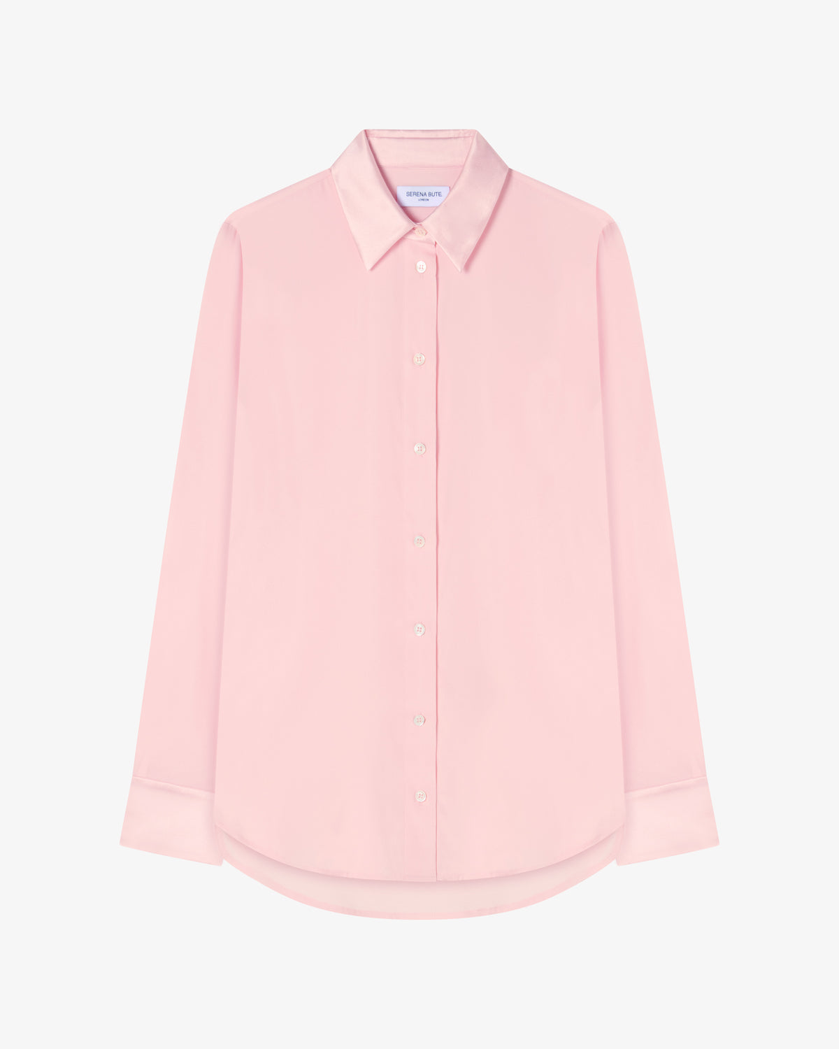 Silk Classic Shirt - Pale Pink